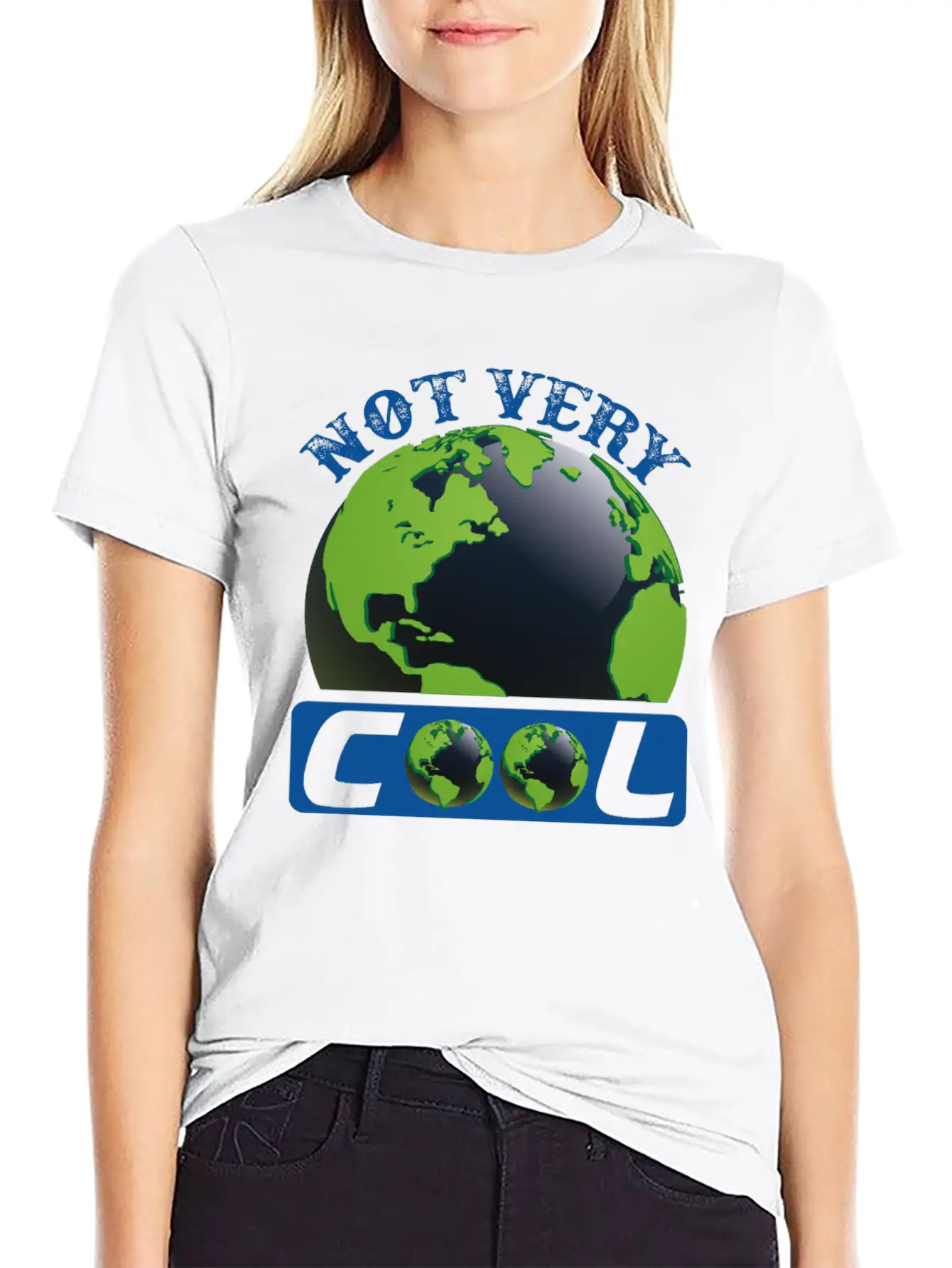 Not Very Cool Earth Protection Support Quotes Essential Cotton Tee For Daily Outfits ¨C Unisex Style