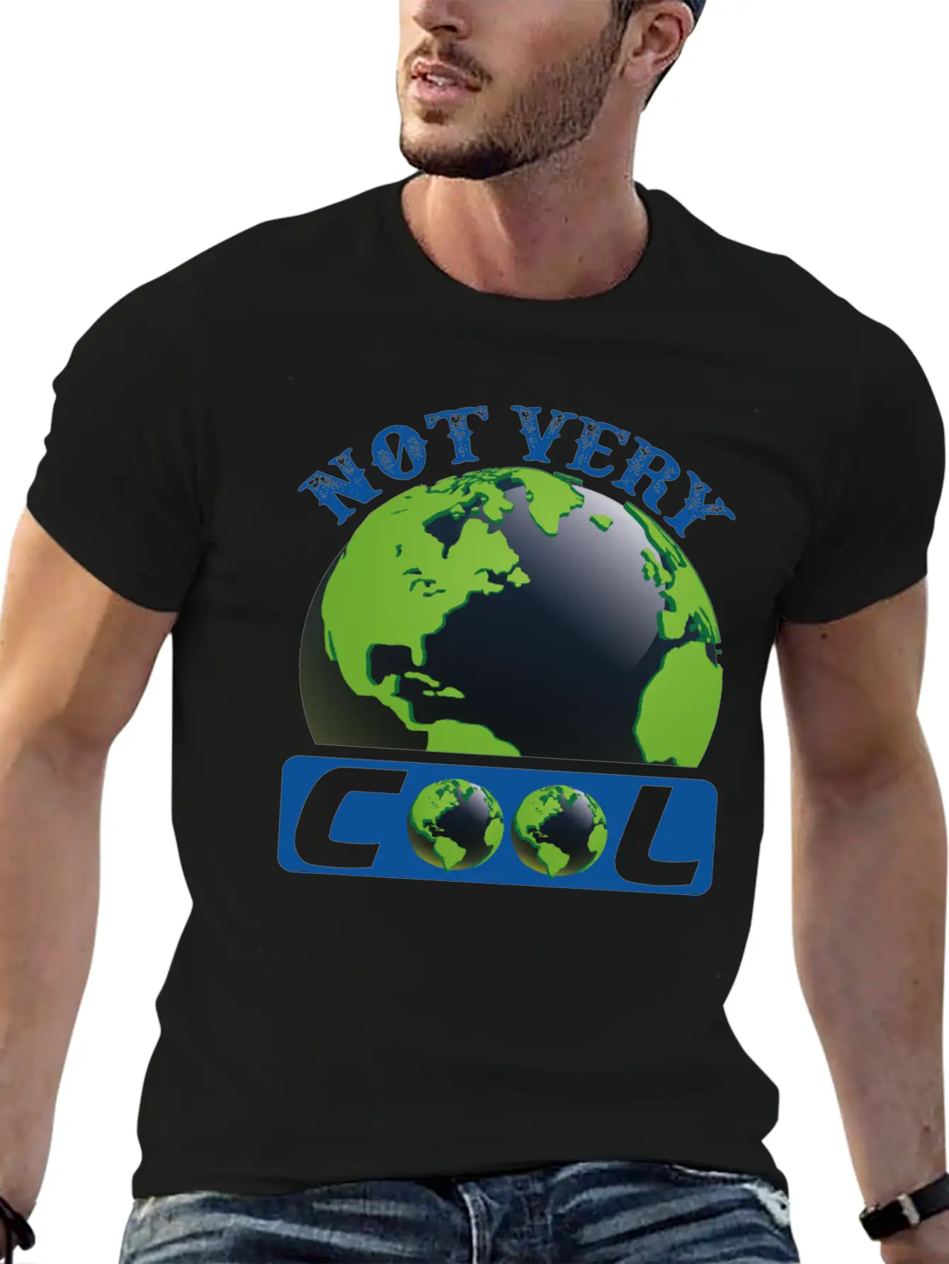 Not Very Cool Earth Protection Support Quotes Essential Cotton Tee For Daily Outfits ¨C Unisex Style