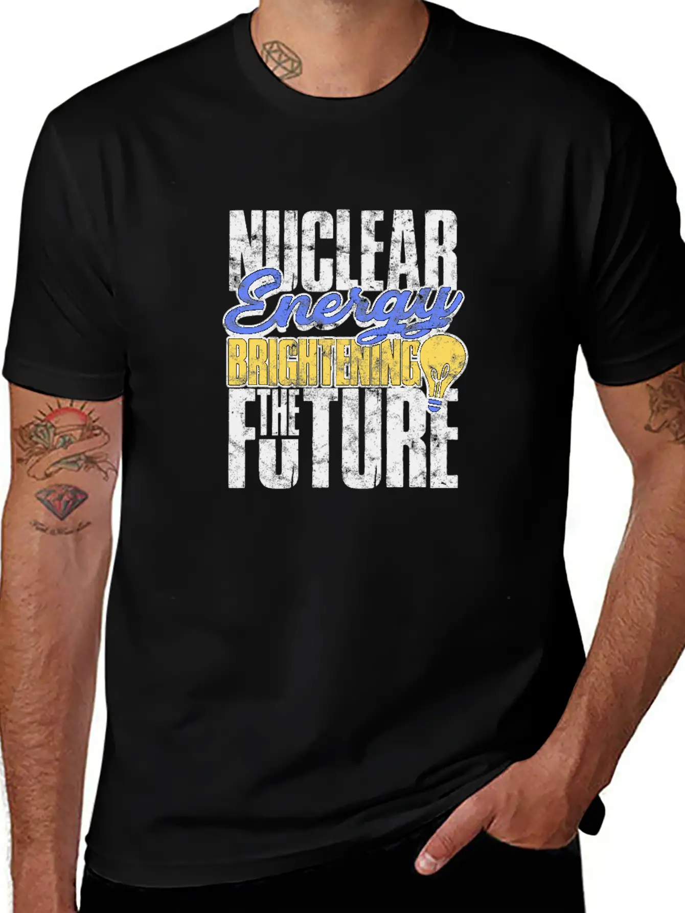 Nuclear Energy: Brightening The Future - Nuclear Basic Graphic T-Shirt ¨C Daily Comfort In Soft Cotton