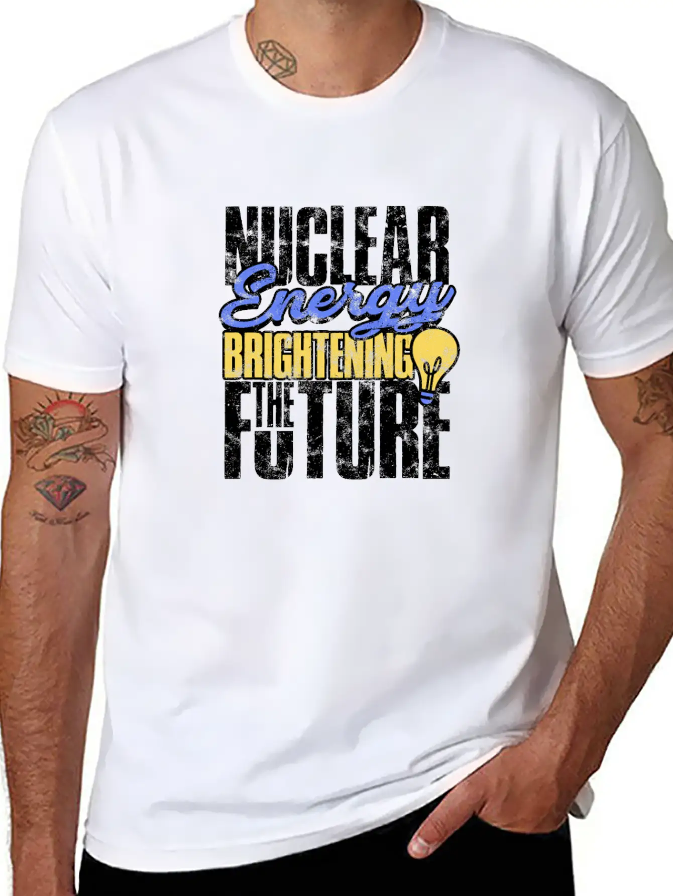 Nuclear Energy: Brightening The Future - Nuclear Basic Graphic T-Shirt ¨C Daily Comfort In Soft Cotton