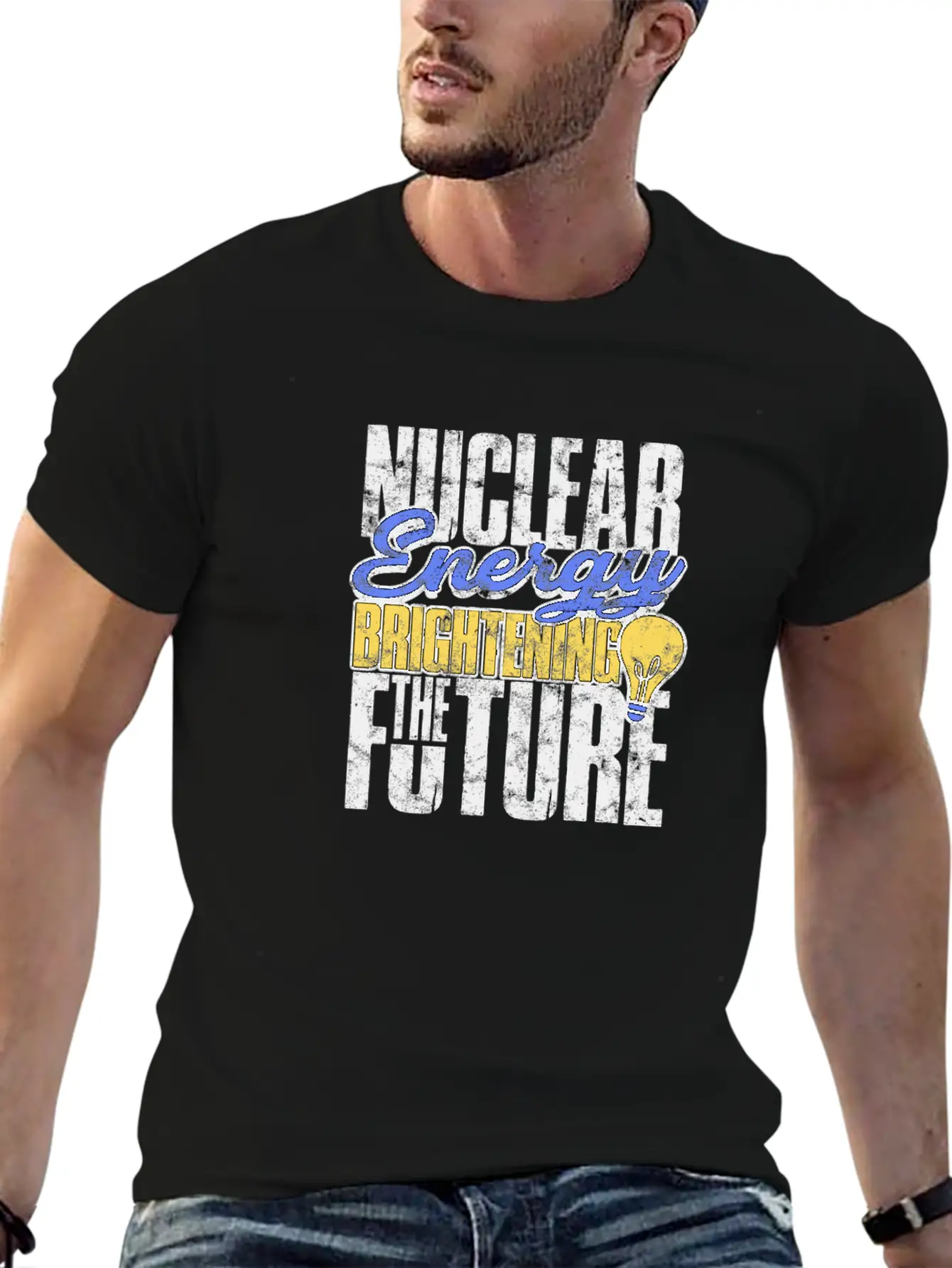 Nuclear Energy: Brightening The Future - Nuclear Basic Graphic T-Shirt ¨C Daily Comfort In Soft Cotton