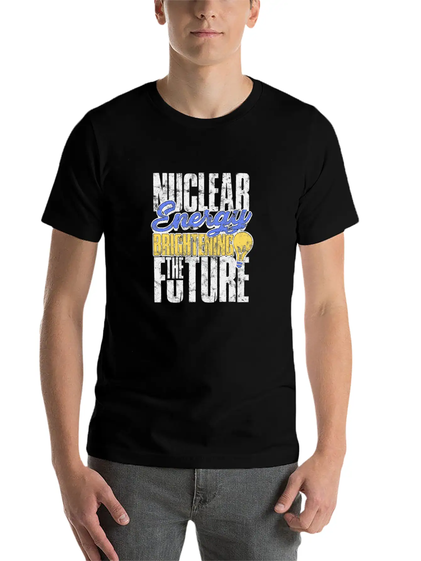 Nuclear Energy: Brightening The Future - Nuclear Basic Graphic T-Shirt ¨C Daily Comfort In Soft Cotton