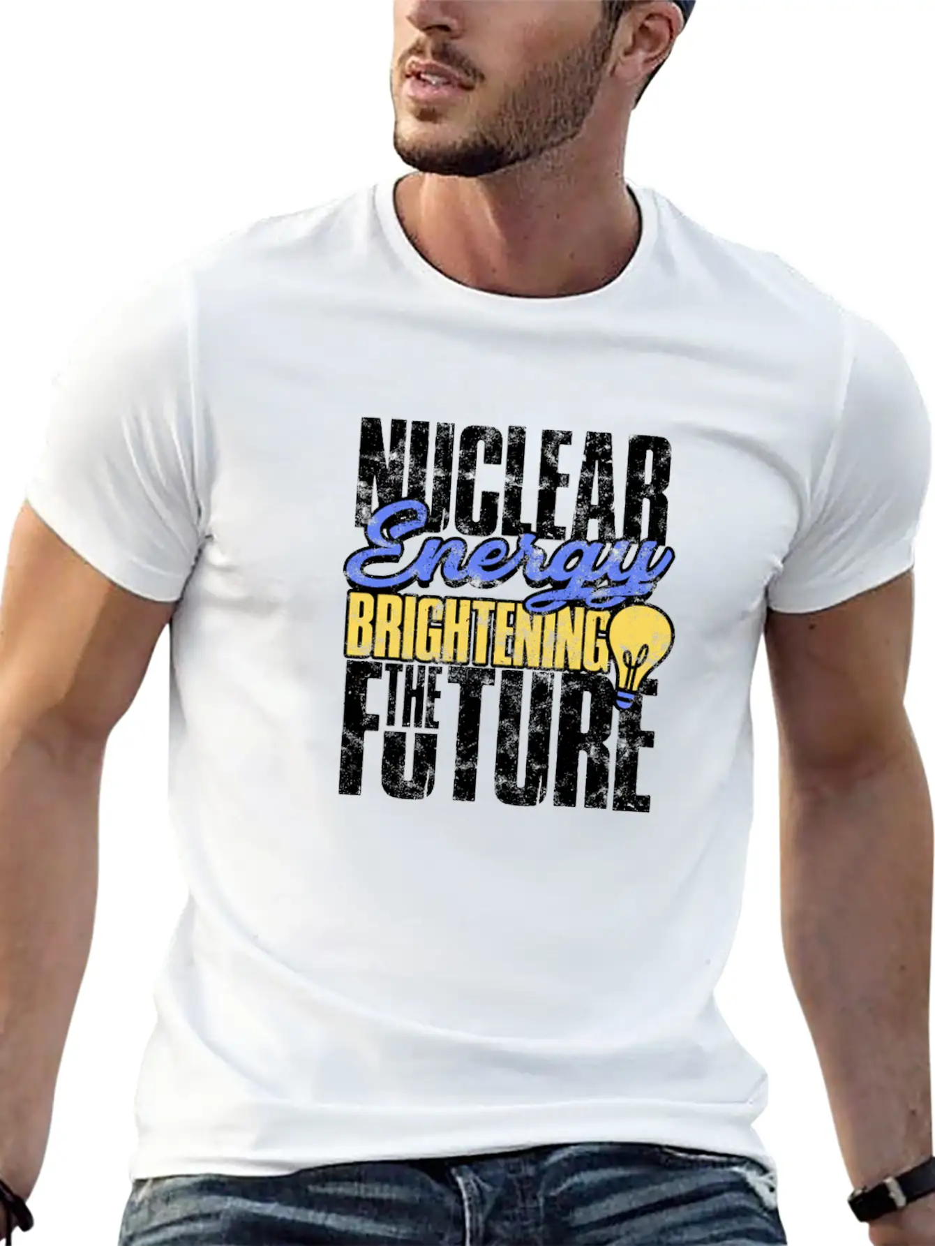 Nuclear Energy: Brightening The Future - Nuclear Basic Graphic T-Shirt ¨C Daily Comfort In Soft Cotton