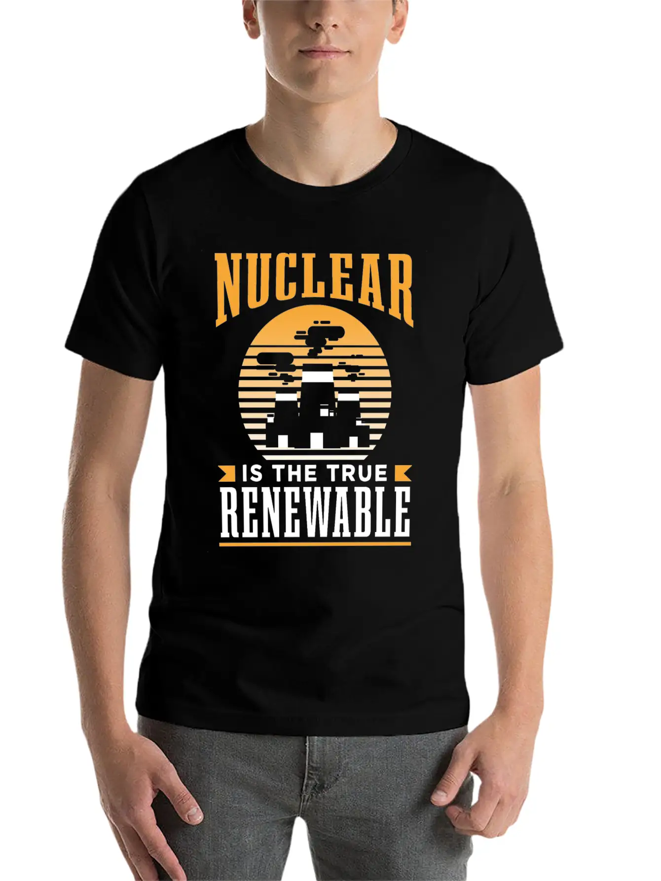 Nuclear Energy Is The True Renewable Power Atomic Essential Cotton Tee For Daily Outfits ¨C Unisex Style