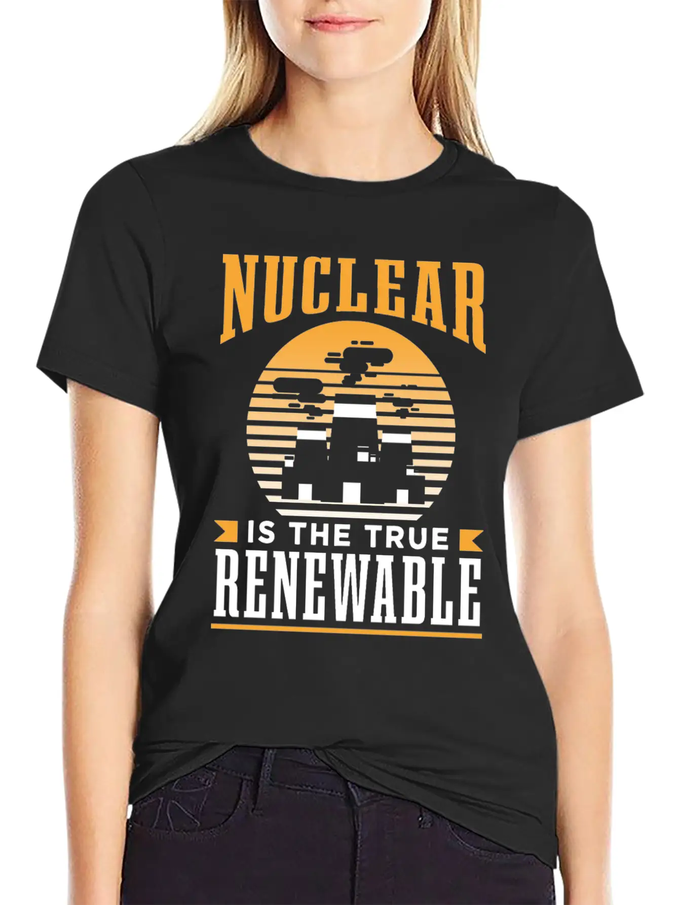 Nuclear Energy Is The True Renewable Power Atomic Essential Cotton Tee For Daily Outfits ¨C Unisex Style