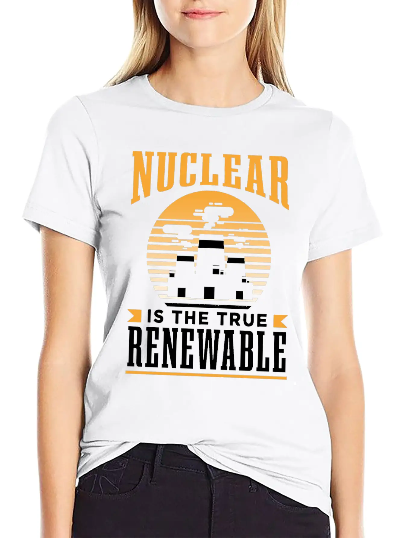 Nuclear Energy Is The True Renewable Power Atomic Essential Cotton Tee For Daily Outfits ¨C Unisex Style