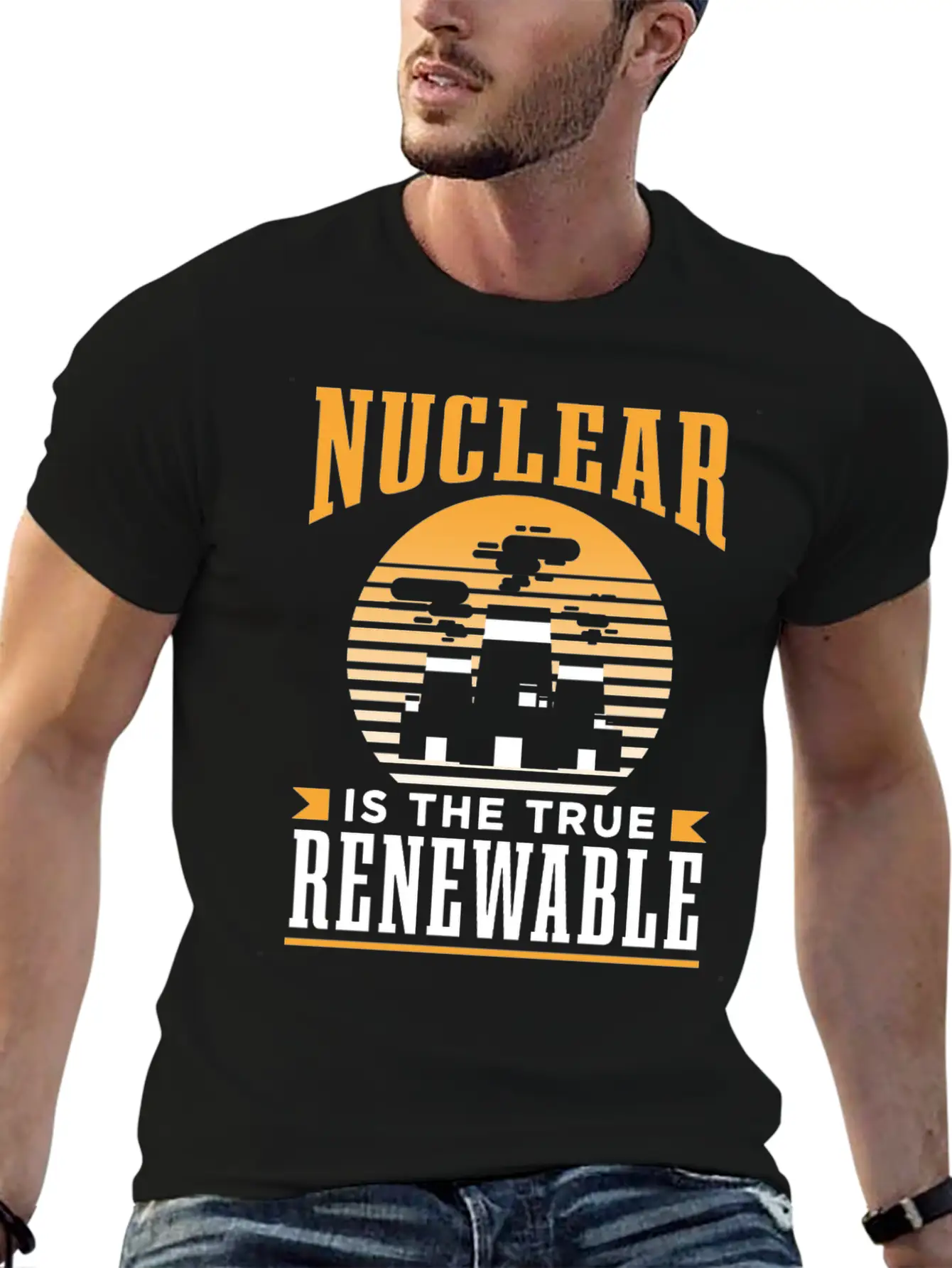 Nuclear Energy Is The True Renewable Power Atomic Essential Cotton Tee For Daily Outfits ¨C Unisex Style