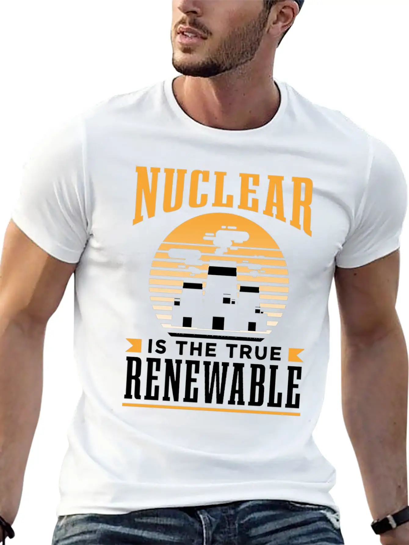 Nuclear Energy Is The True Renewable Power Atomic Essential Cotton Tee For Daily Outfits ¨C Unisex Style