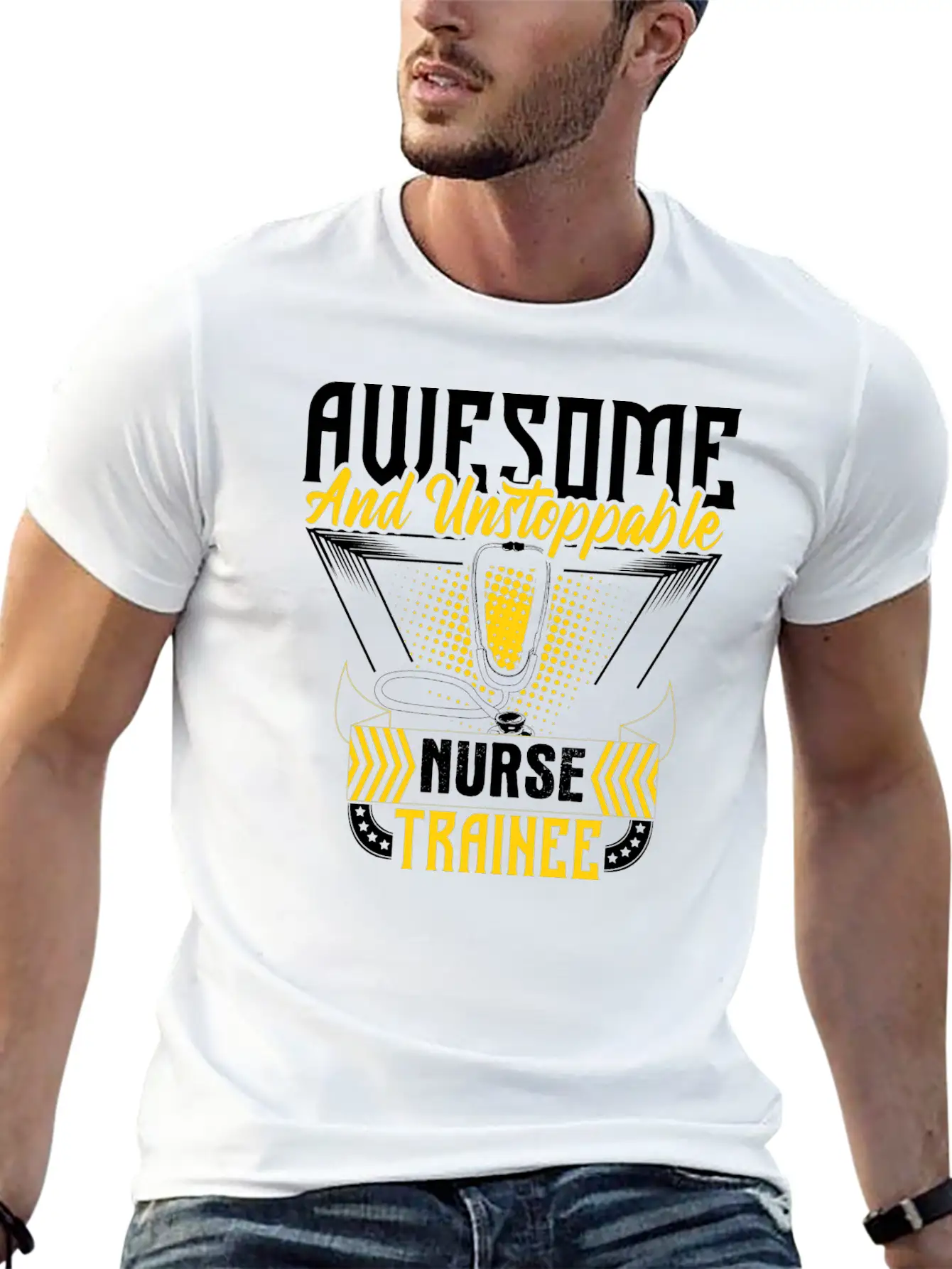 Nurse In Training Hospital Essential Cotton Tee For Daily Outfits ¨C Unisex Style