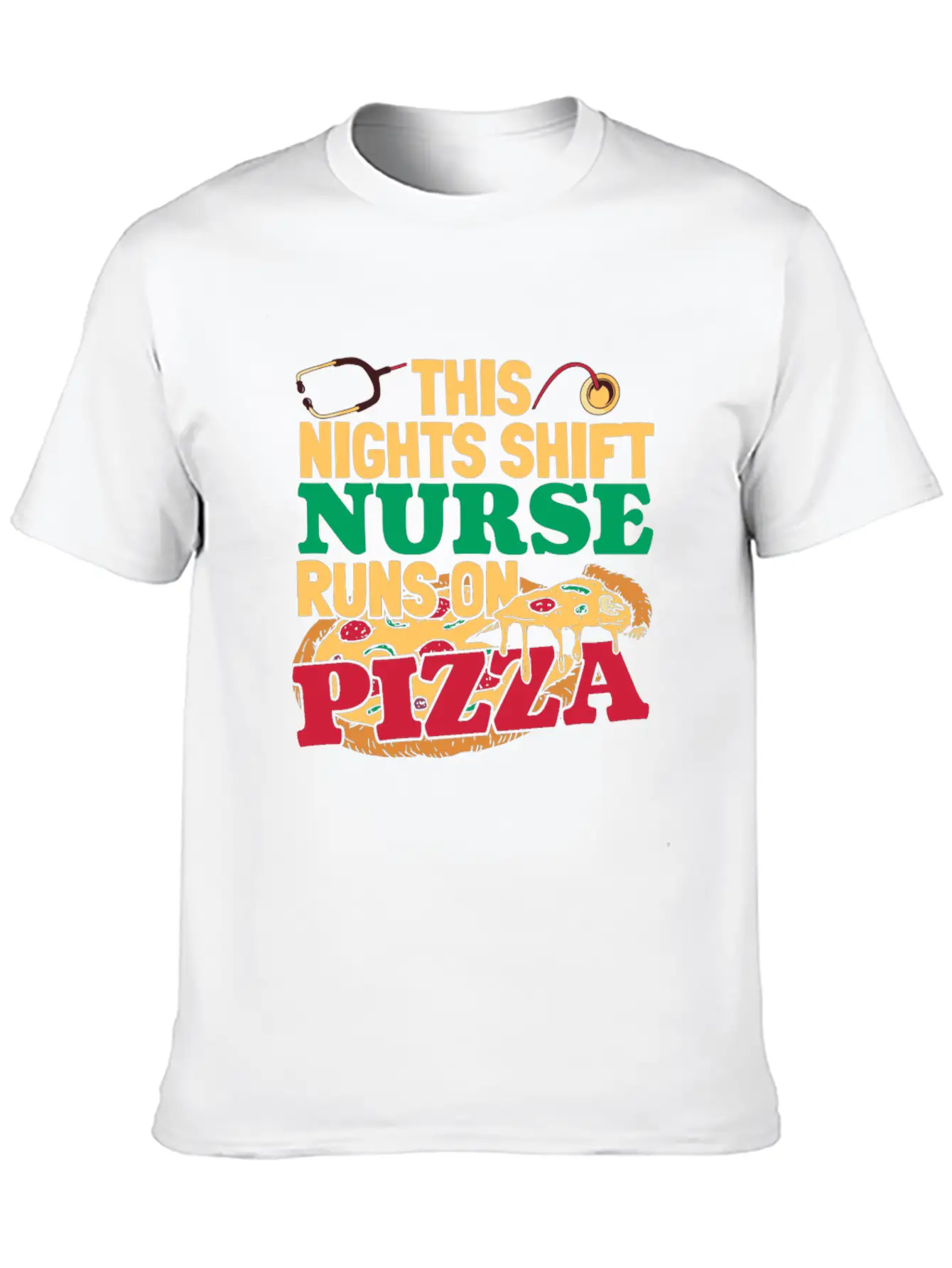 Nurse Nursing Pizza Soft Cotton Short Sleeve Tee ¨C Unisex Wardrobe Staple