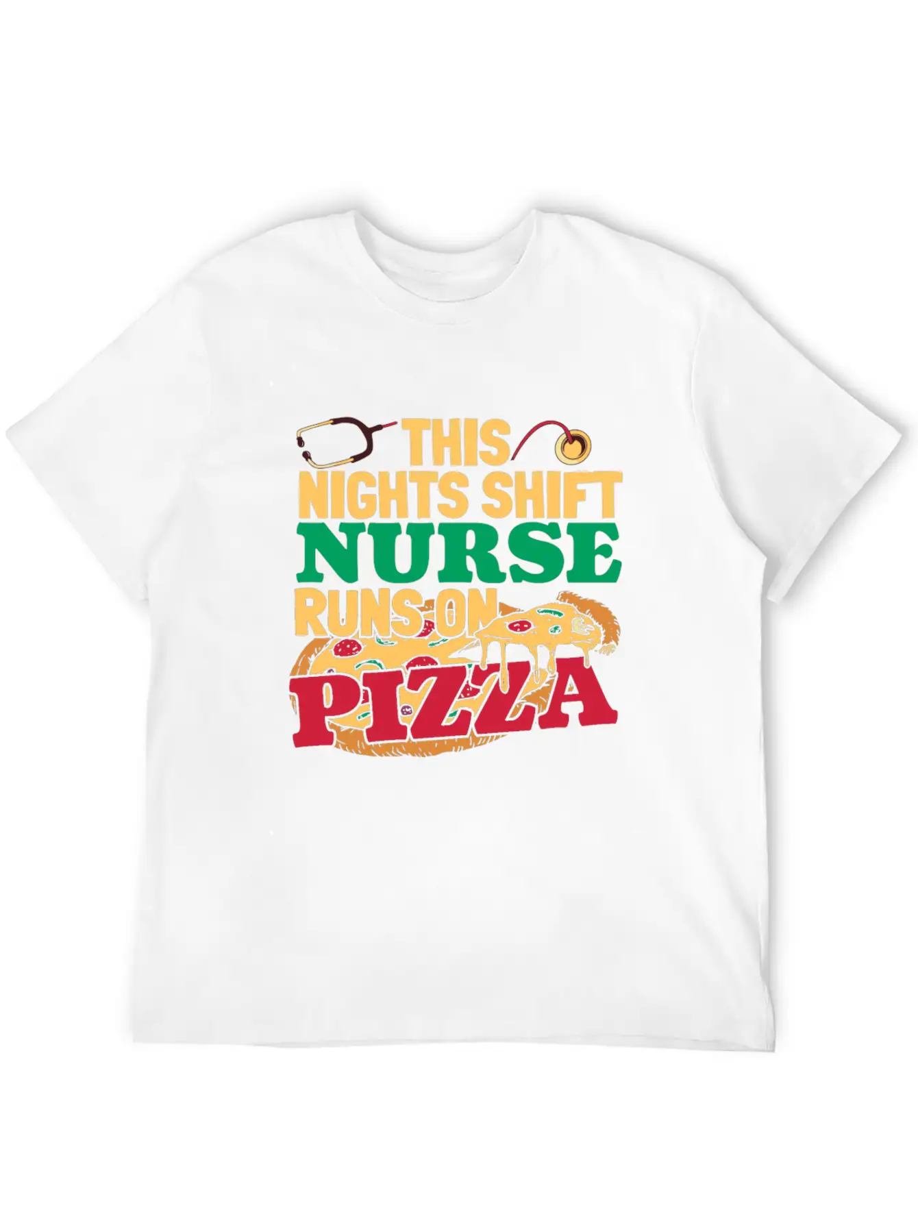 Nurse Nursing Pizza Soft Cotton Short Sleeve Tee ¨C Unisex Wardrobe Staple