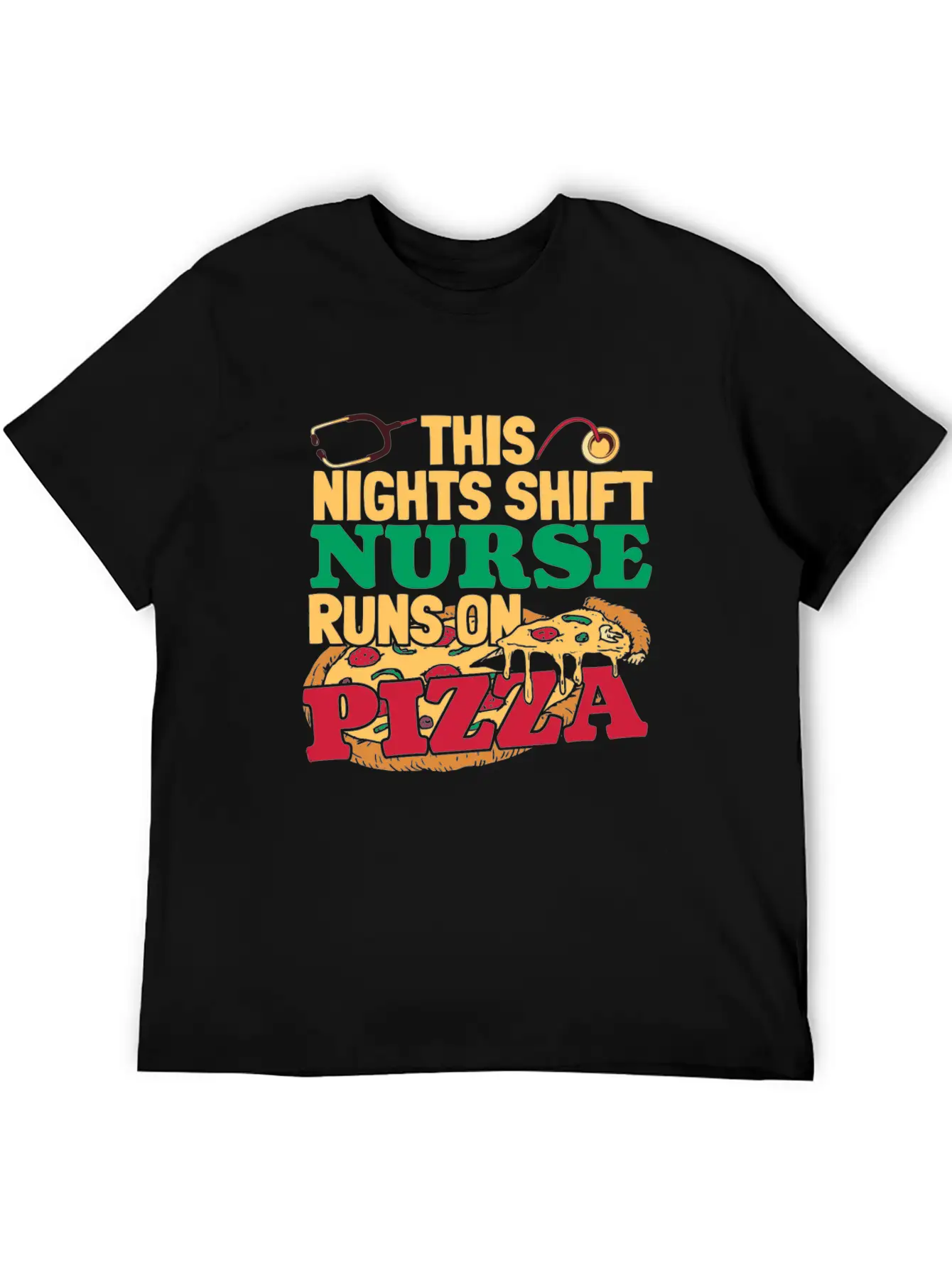 Nurse Nursing Pizza Soft Cotton Short Sleeve Tee ¨C Unisex Wardrobe Staple