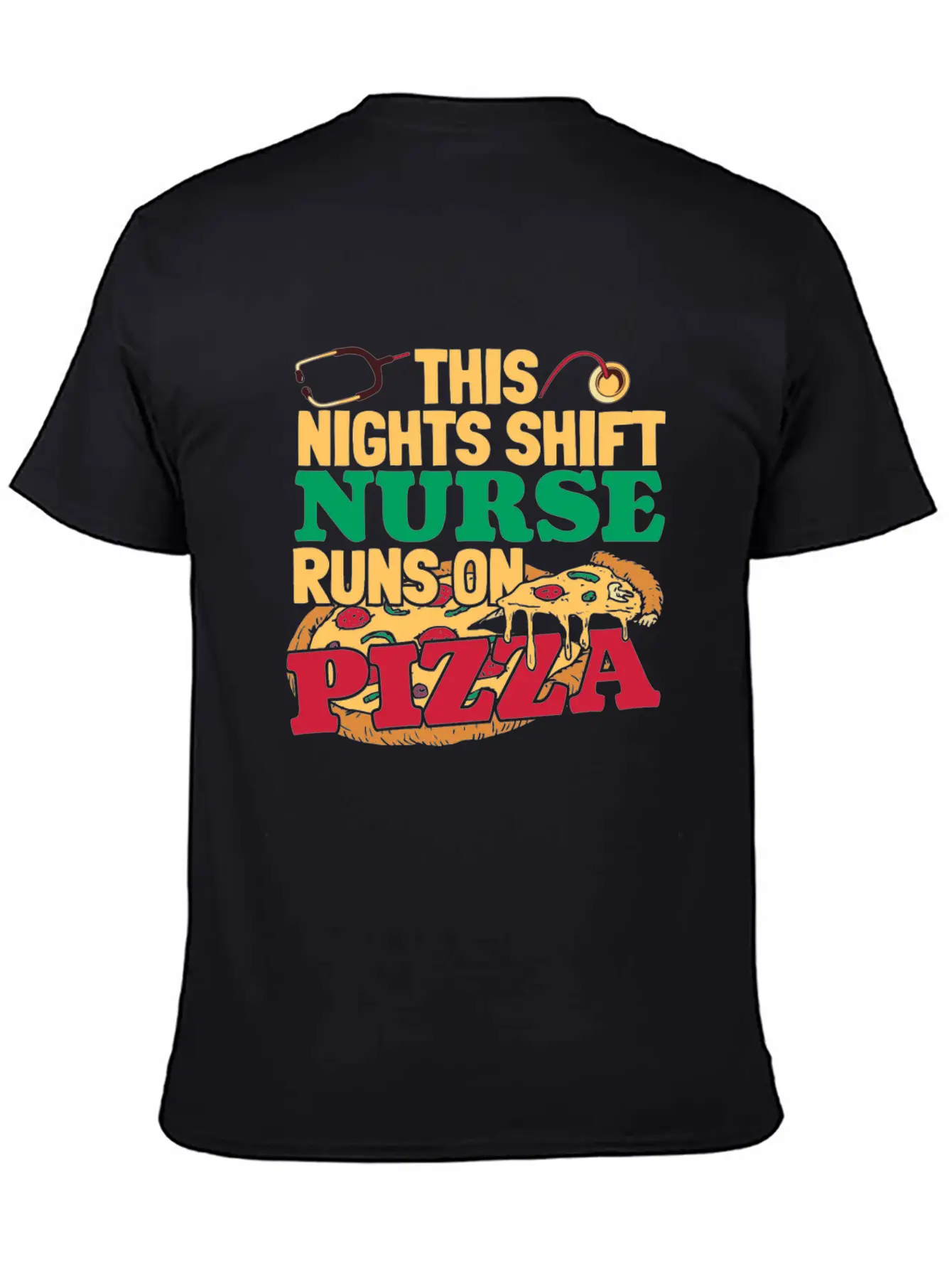 Nurse Nursing Pizza Soft Cotton Short Sleeve Tee ¨C Unisex Wardrobe Staple