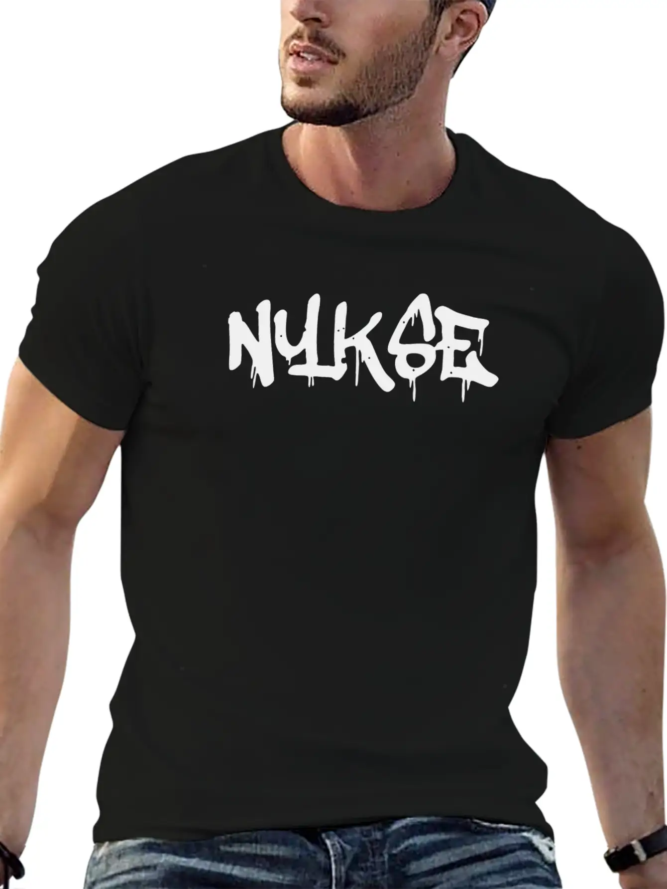 NYKSE Graffiti Logo Basic Graphic T-Shirt ¨C Daily Comfort In Soft Cotton