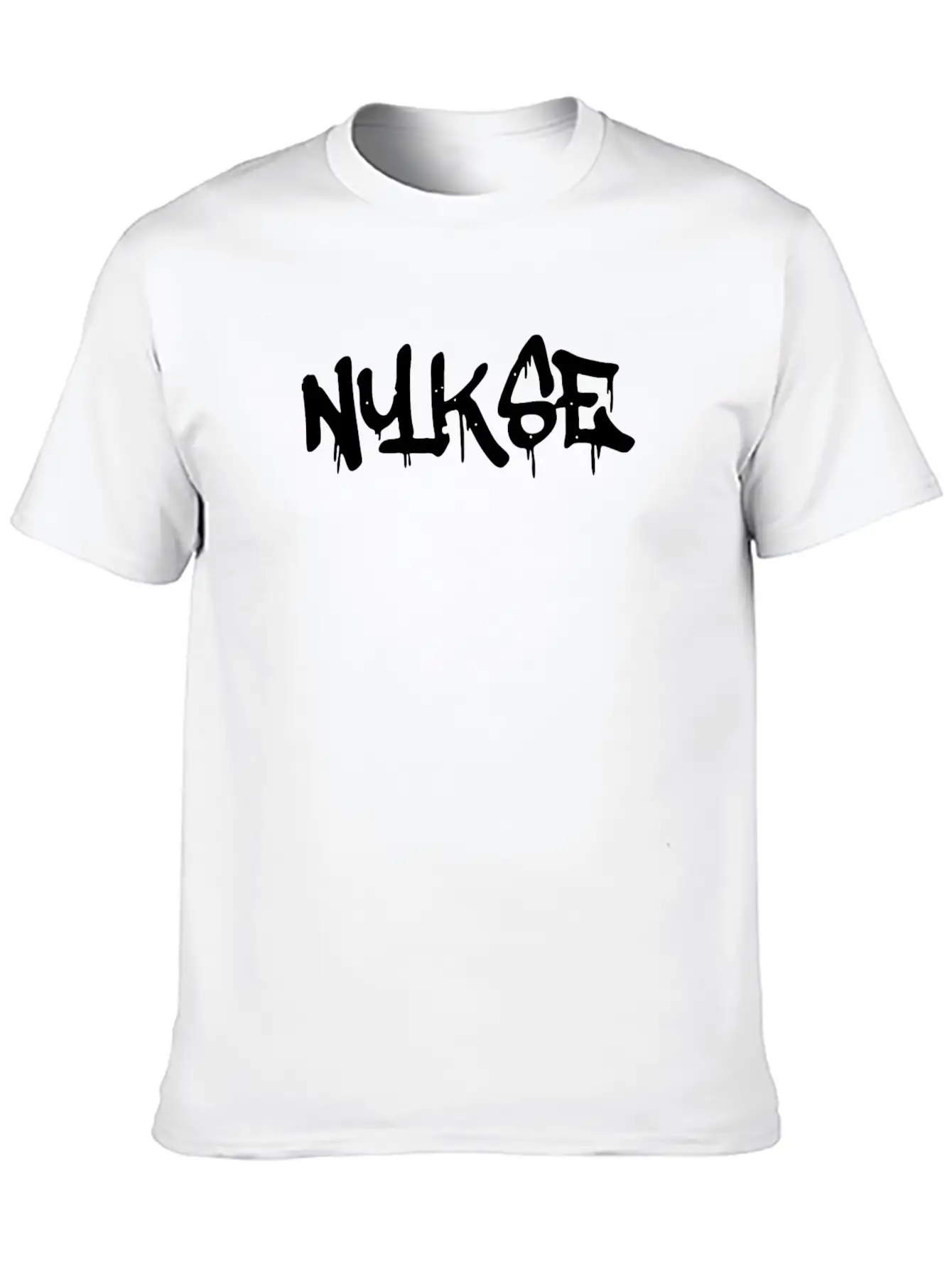 NYKSE Graffiti Logo Basic Graphic T-Shirt ¨C Daily Comfort In Soft Cotton