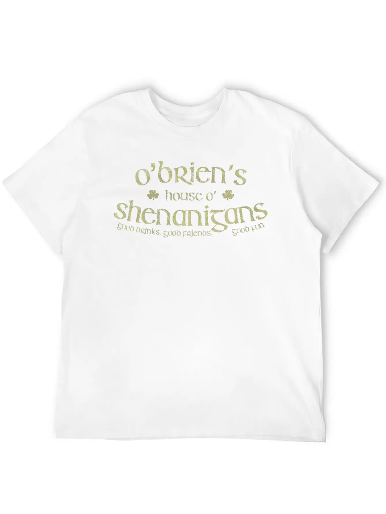O'Brien'S House Of Shenanigans Essential Cotton Tee For Daily Outfits ¨C Unisex Style