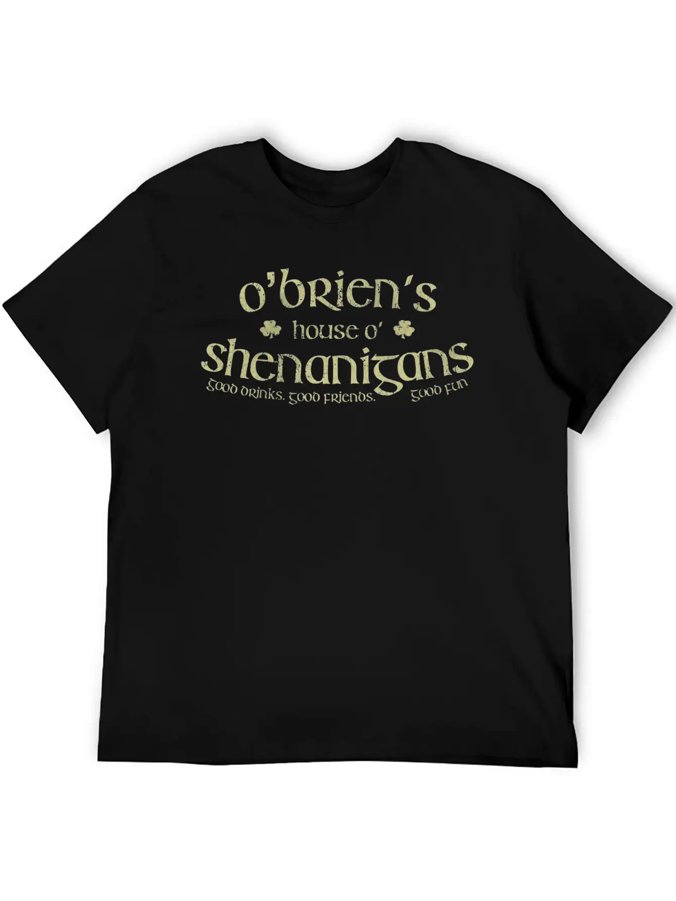 O'Brien'S House Of Shenanigans Essential Cotton Tee For Daily Outfits ¨C Unisex Style