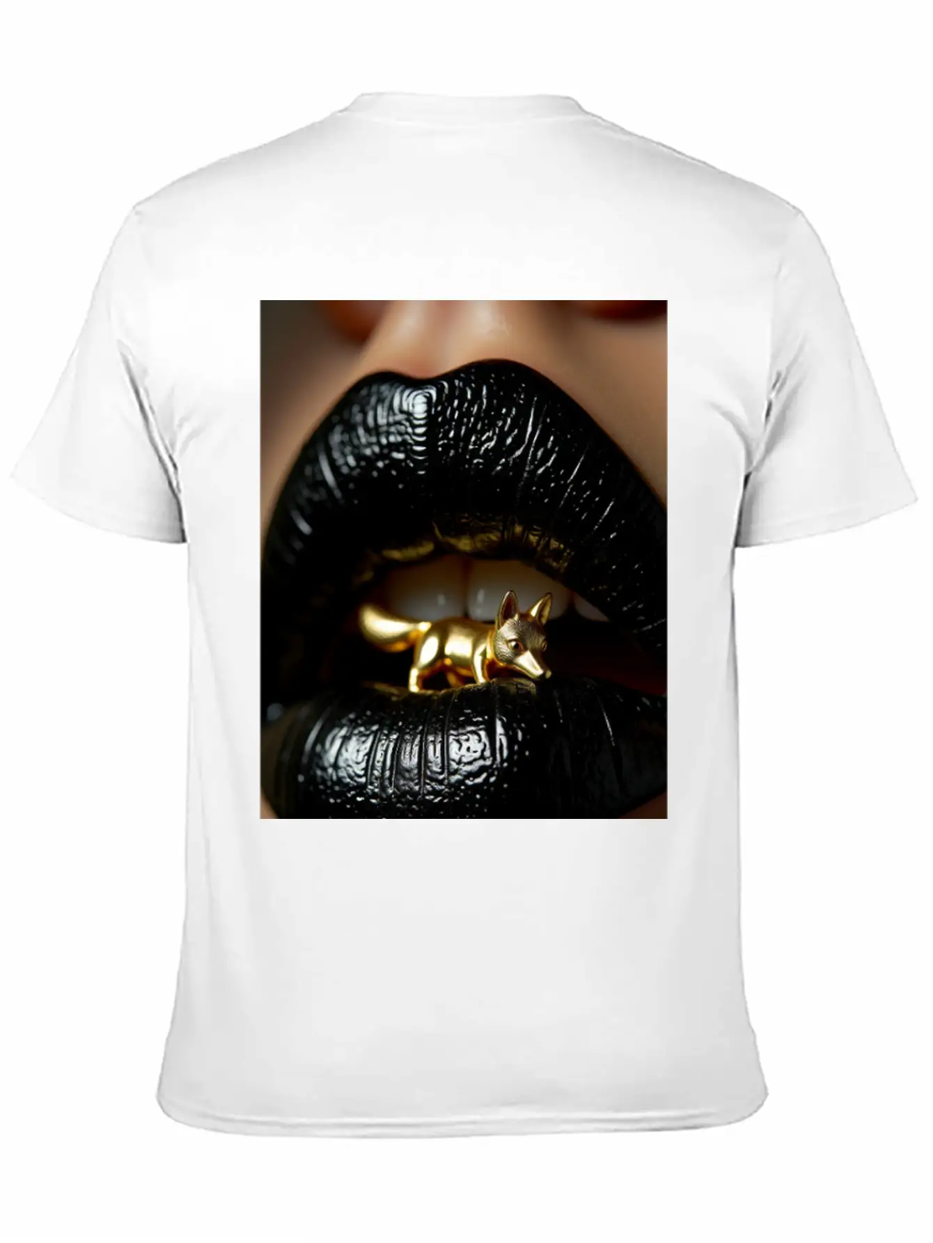 Obsidian Kiss The Golden Fox Basic Graphic T-Shirt ¨C Daily Comfort In Soft Cotton