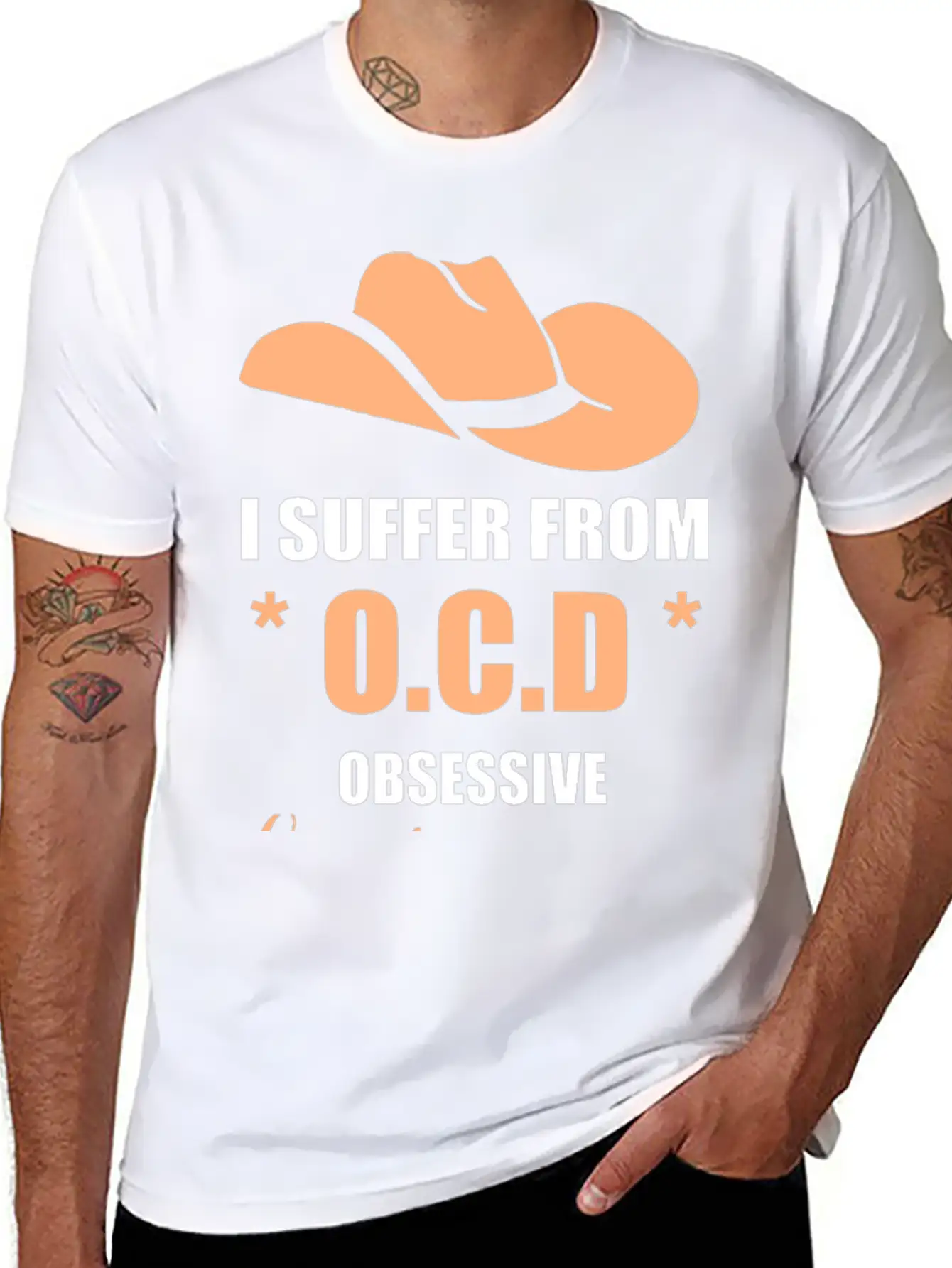 Ocd Country Hat Soft Cotton Short Sleeve Tee ¨C Unisex Wardrobe Staple