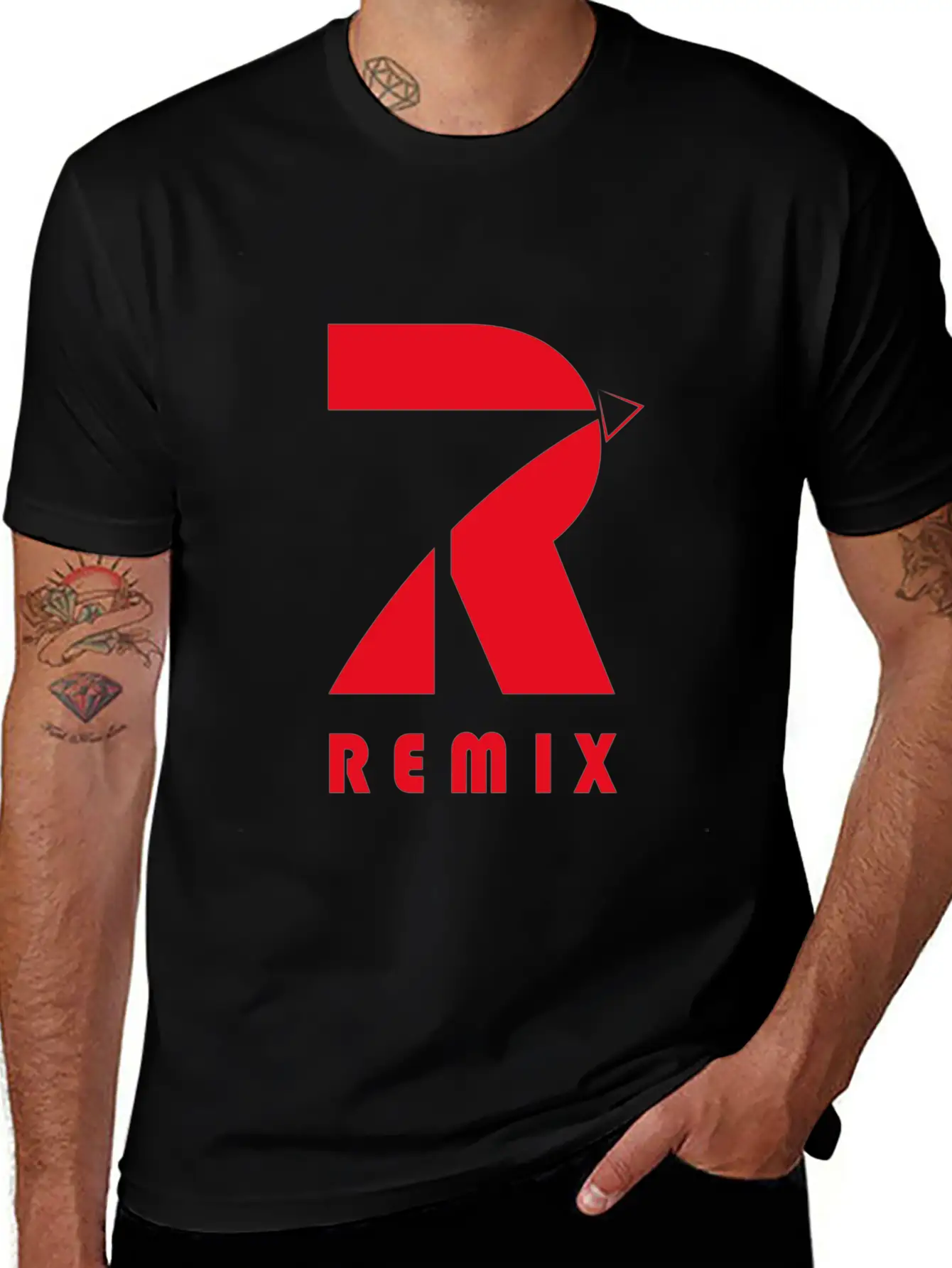 Official Logo Remix¡äs Clothing Essential Cotton Tee For Daily Outfits ¨C Unisex Style