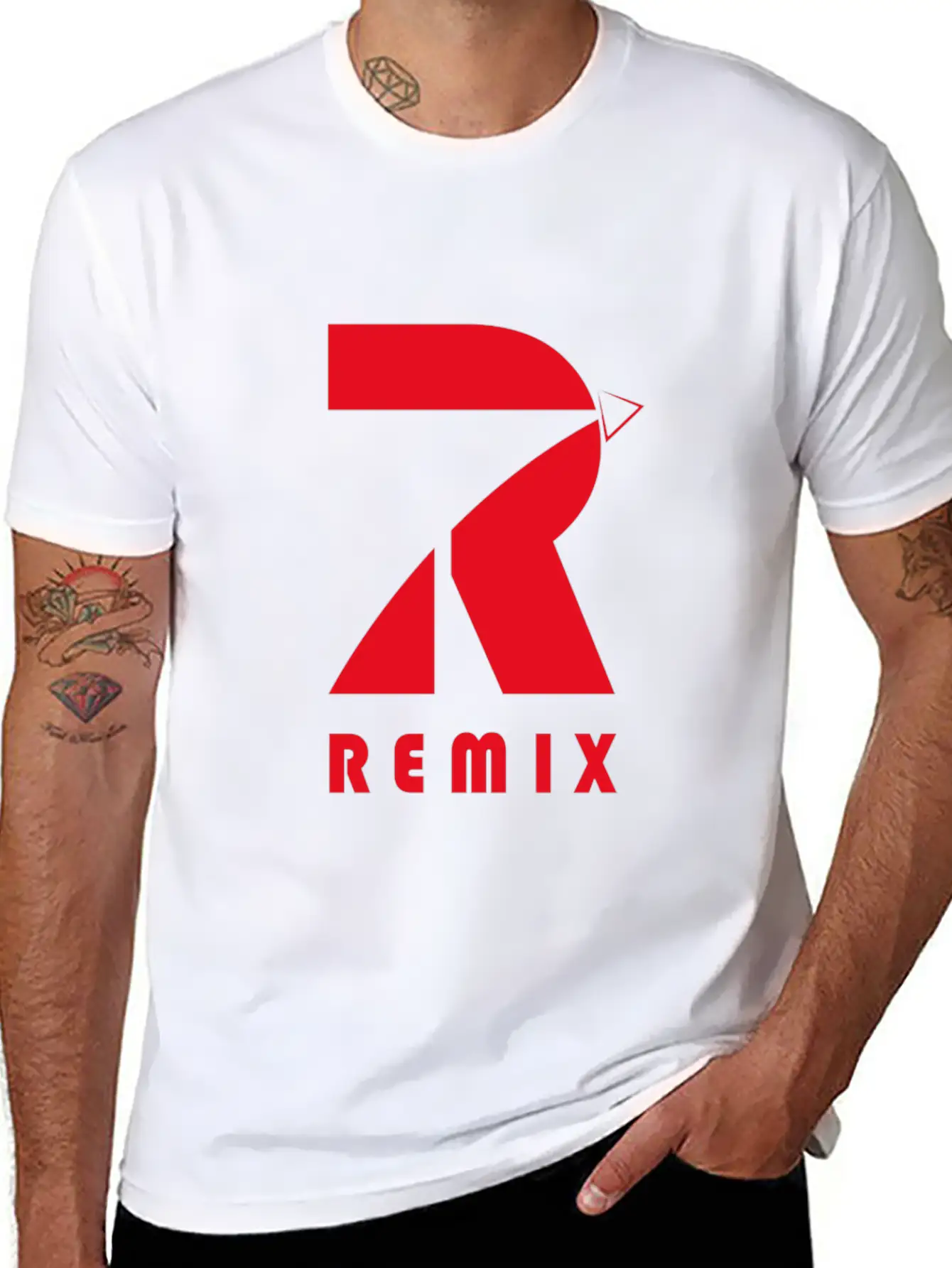 Official Logo Remix¡äs Clothing Essential Cotton Tee For Daily Outfits ¨C Unisex Style