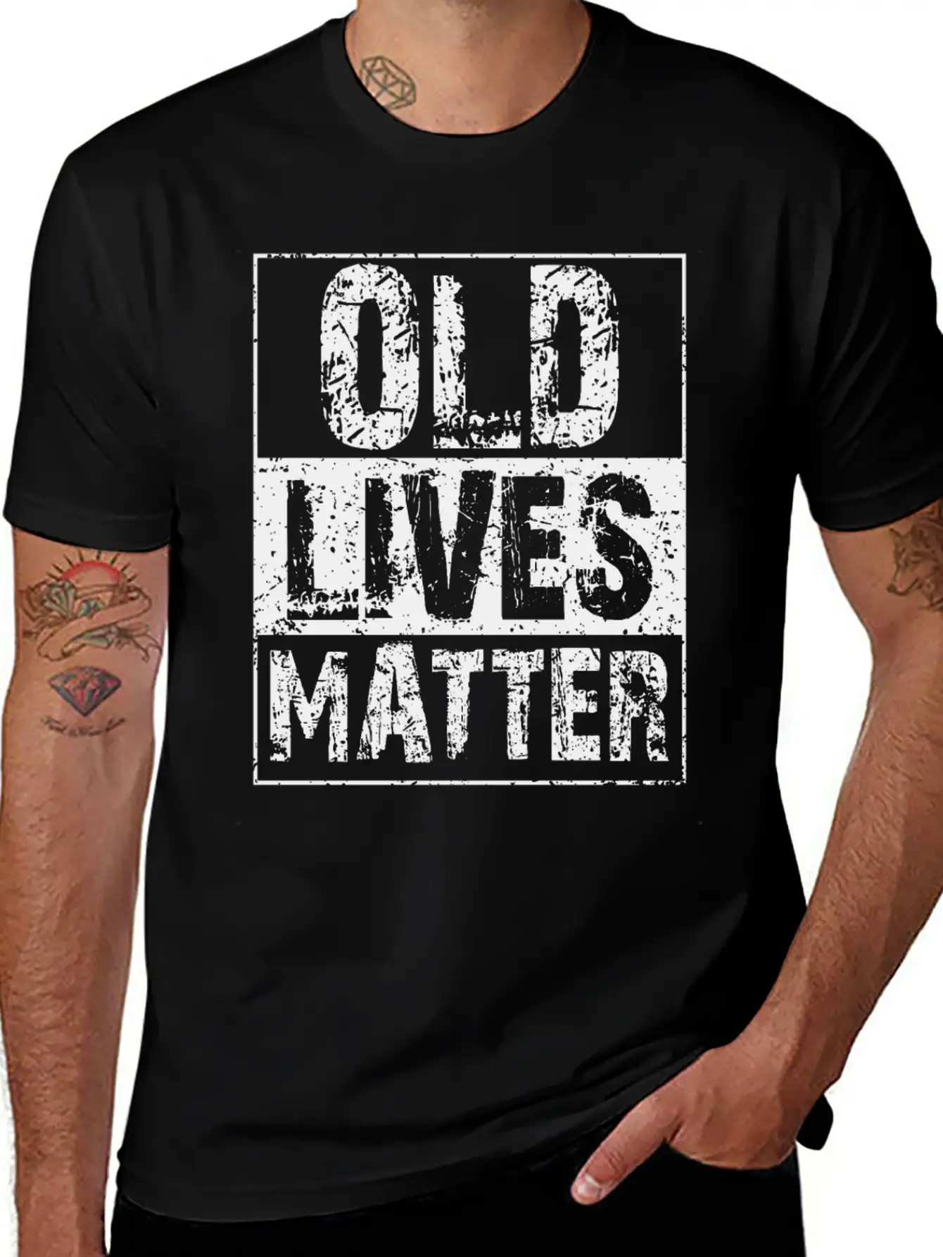 Old Lives Matter - Birthday Saying 40th 50th 60th Basic Graphic T-Shirt ¨C Daily Comfort In Soft Cotton