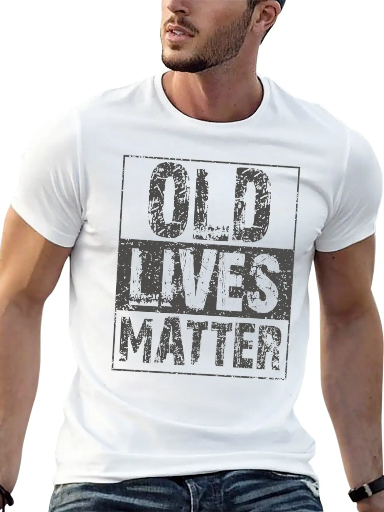 Old Lives Matter - Birthday Saying 40th 50th 60th Basic Graphic T-Shirt ¨C Daily Comfort In Soft Cotton
