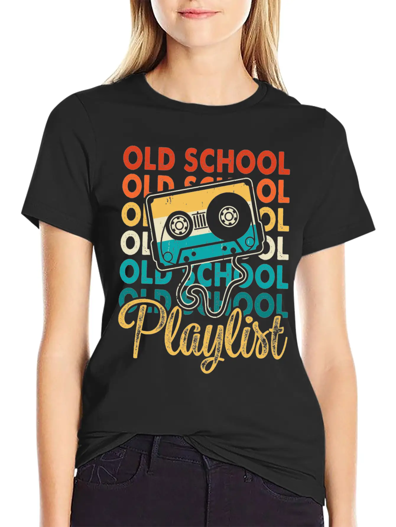 Old School Playlist 18 Soft Cotton Short Sleeve Tee ¨C Unisex Wardrobe Staple