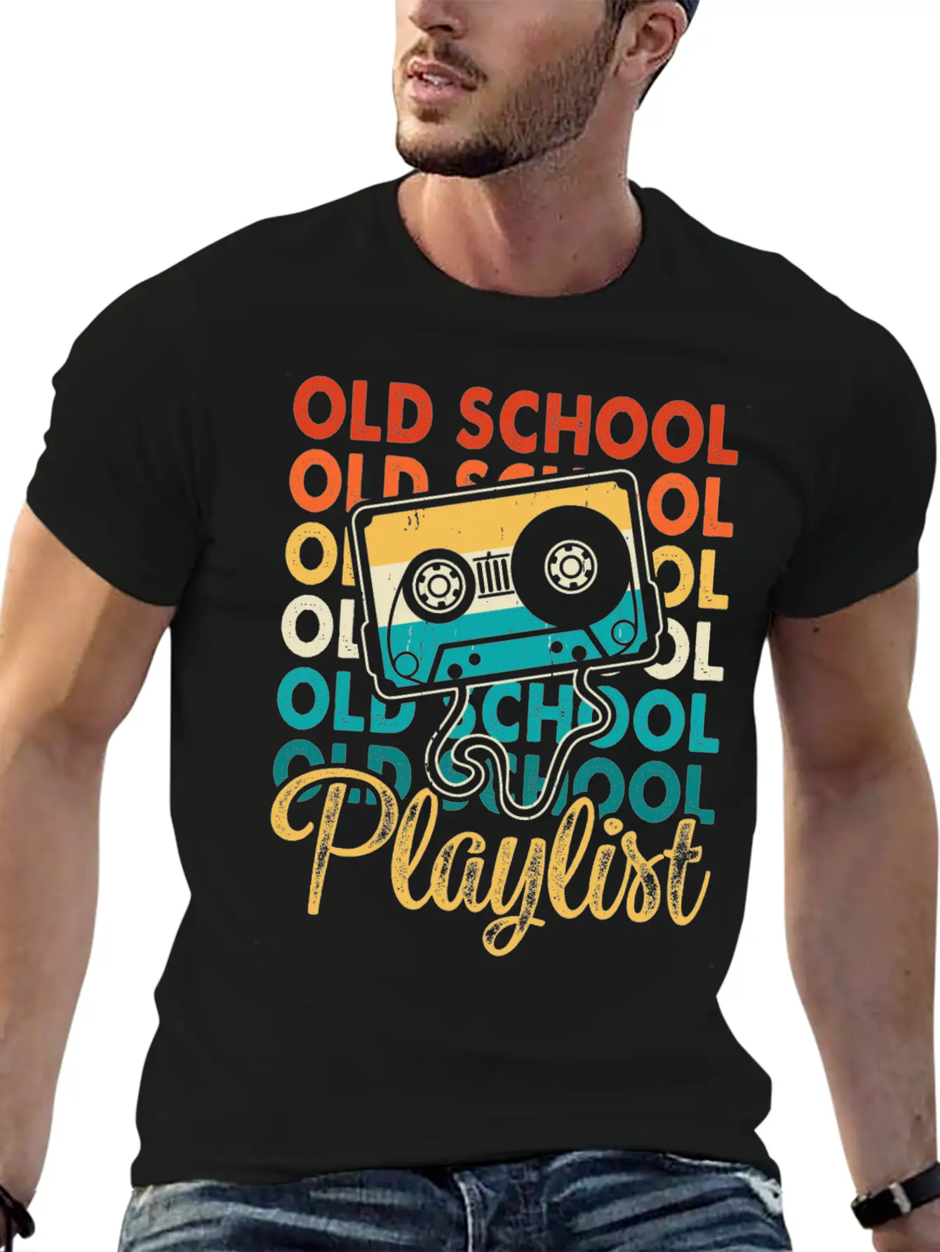Old School Playlist 18 Soft Cotton Short Sleeve Tee ¨C Unisex Wardrobe Staple