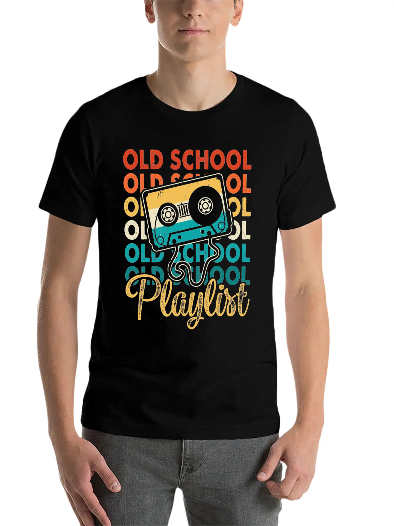 Old School Playlist 18 Soft Cotton Short Sleeve Tee ¨C Unisex Wardrobe Staple