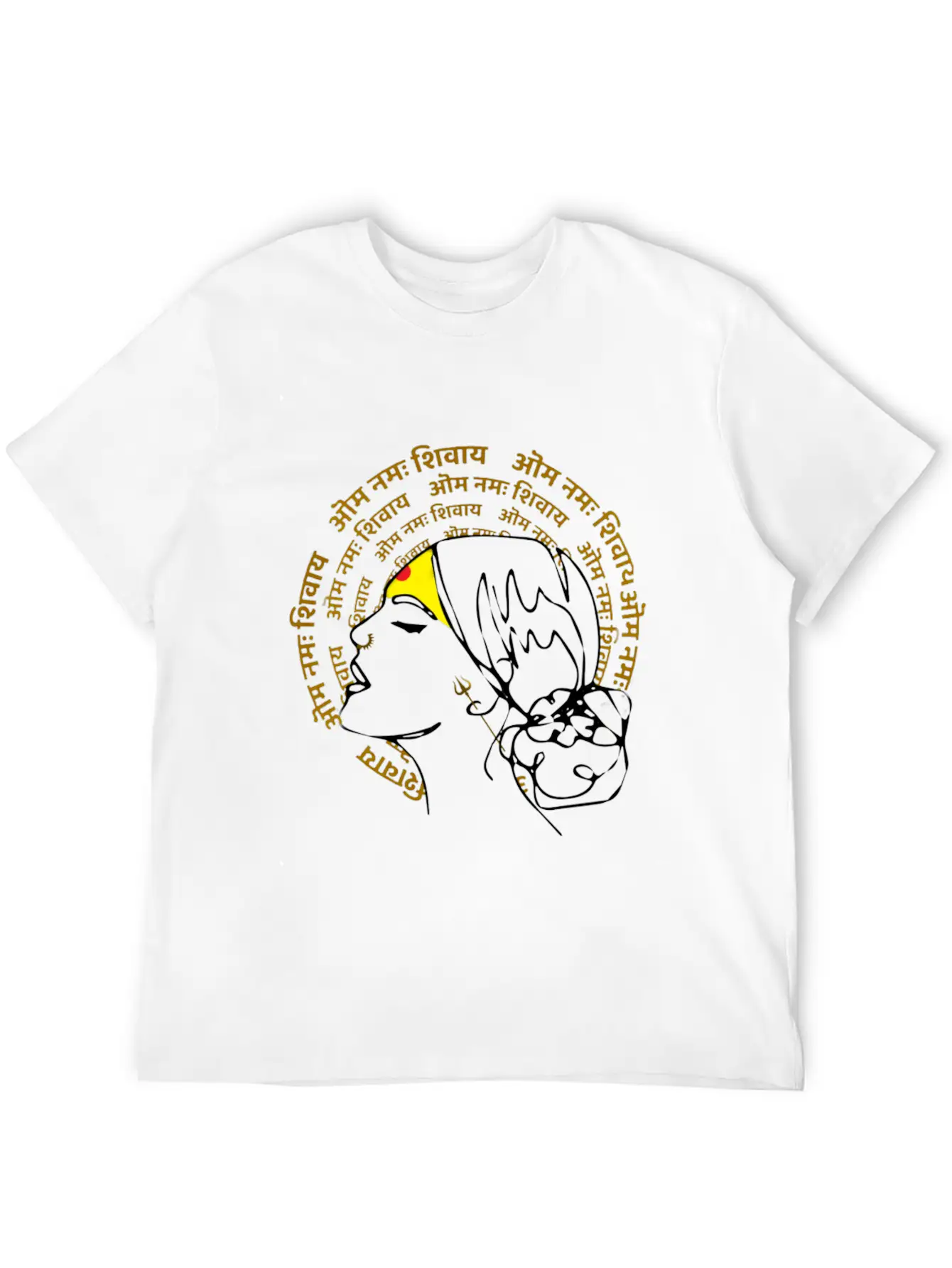 Om Namah Shivay Basic Graphic T-Shirt ¨C Daily Comfort In Soft Cotton