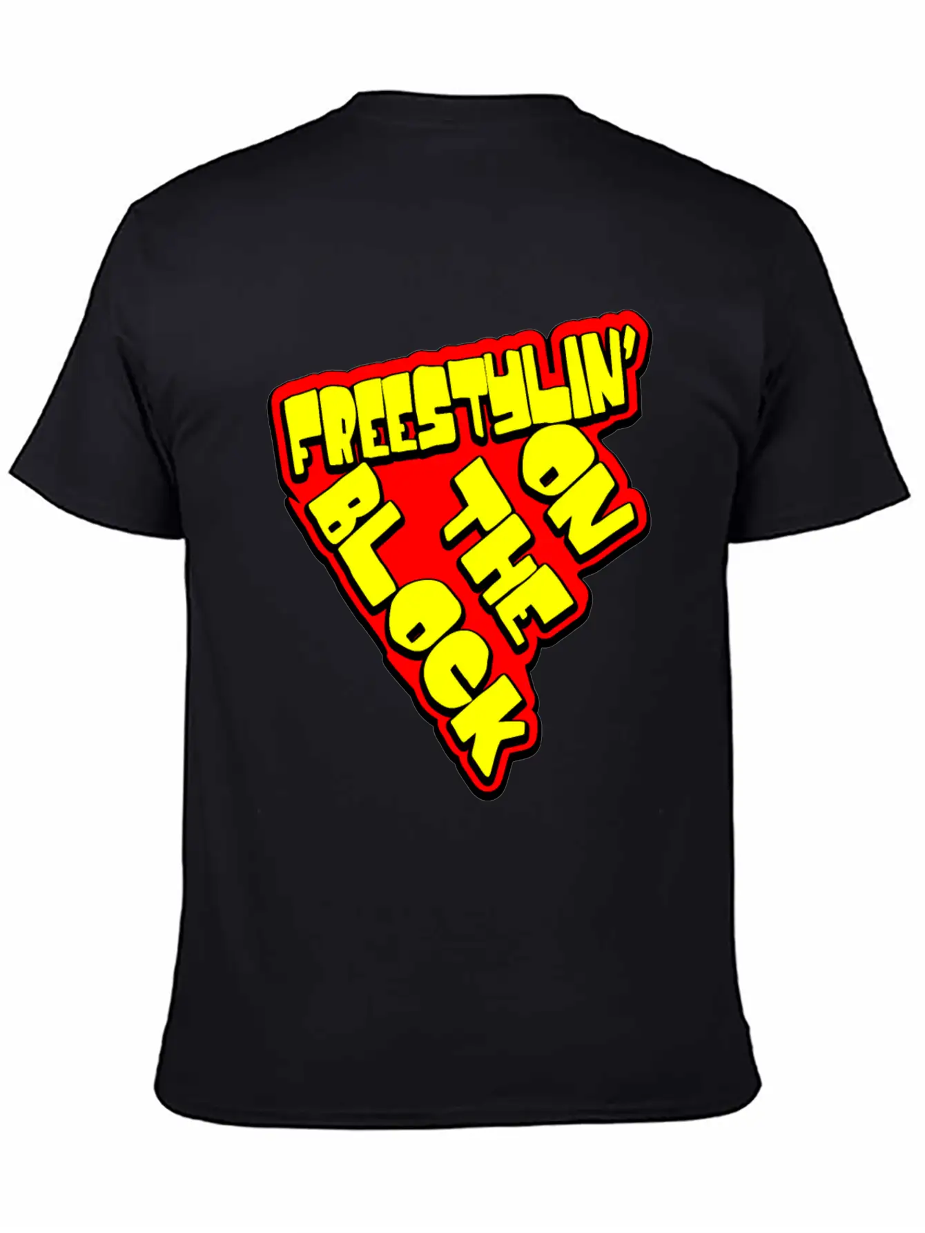 On The Block - Freestyling - Hip Hop Basic Graphic T-Shirt ¨C Daily Comfort In Soft Cotton