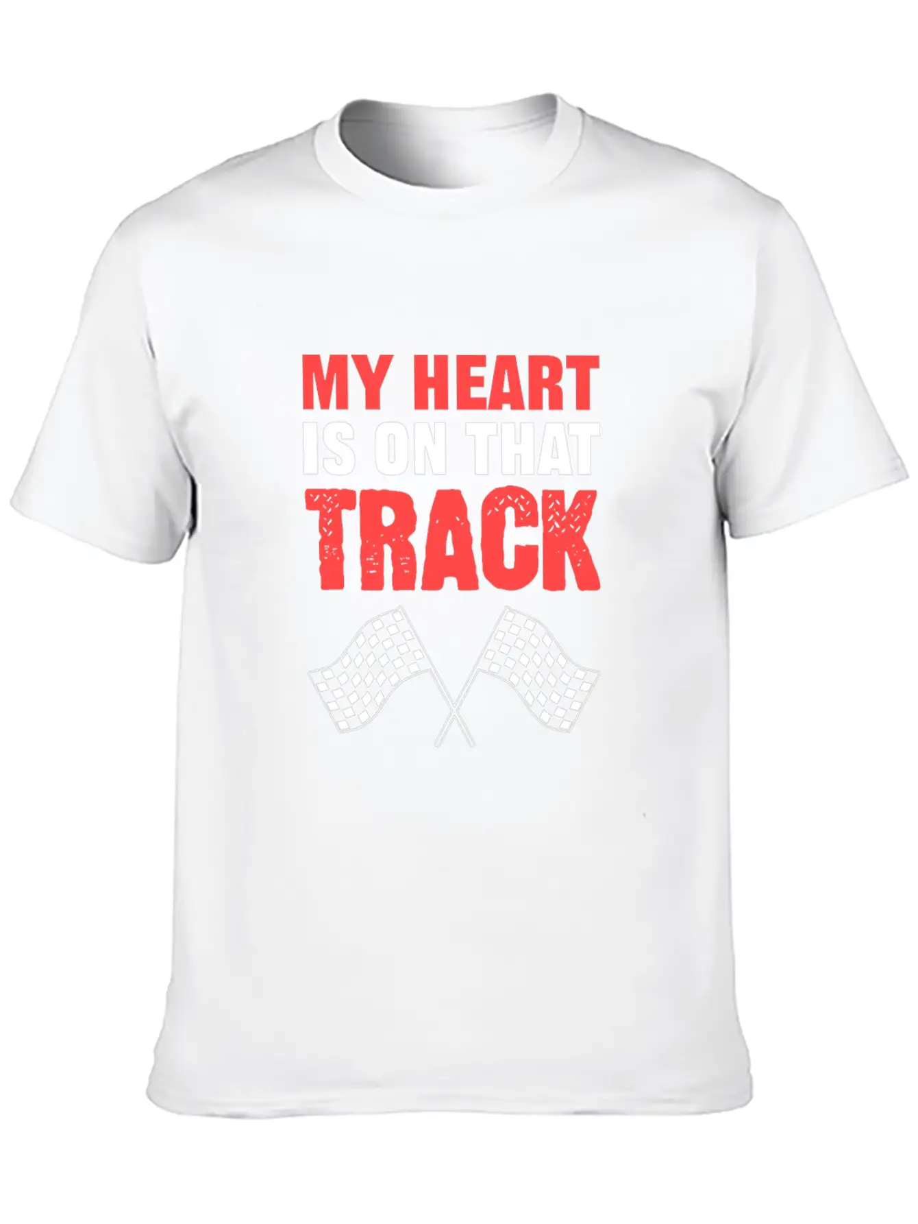 On Track Sports Person Gift Basic Graphic T-Shirt ¨C Daily Comfort In Soft Cotton