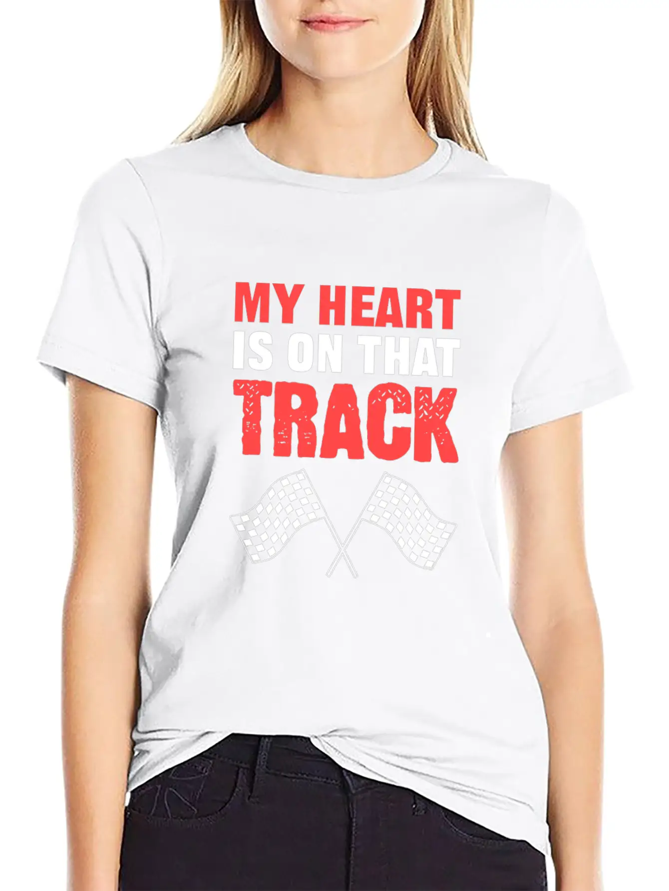 On Track Sports Person Gift Basic Graphic T-Shirt ¨C Daily Comfort In Soft Cotton