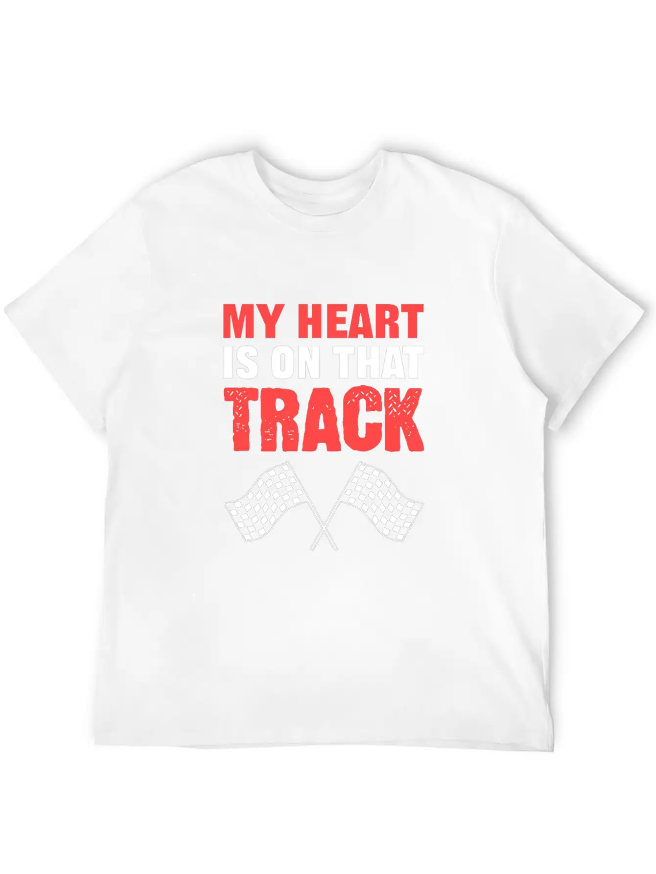 On Track Sports Person Gift Basic Graphic T-Shirt ¨C Daily Comfort In Soft Cotton