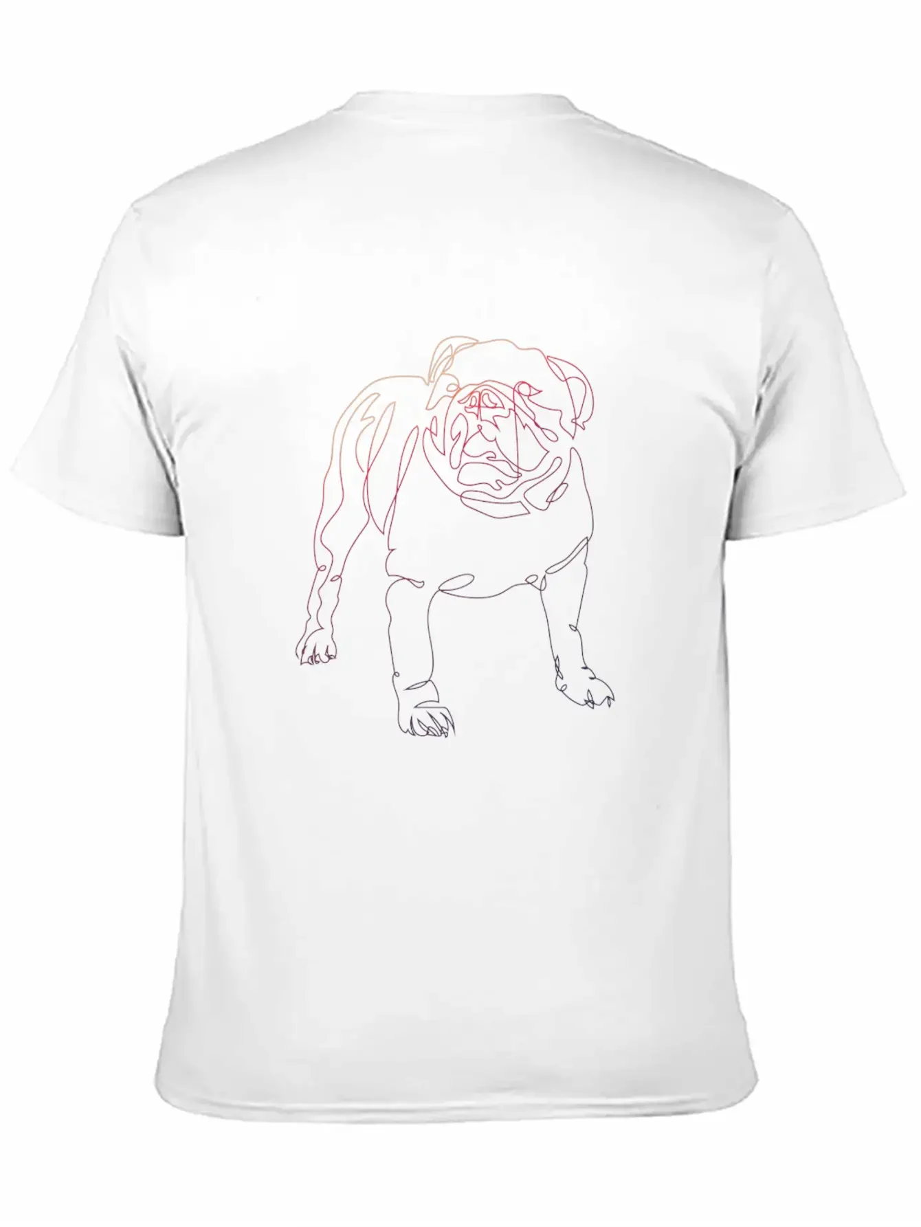 One Line Art Dog Basic Graphic T-Shirt ¨C Daily Comfort In Soft Cotton