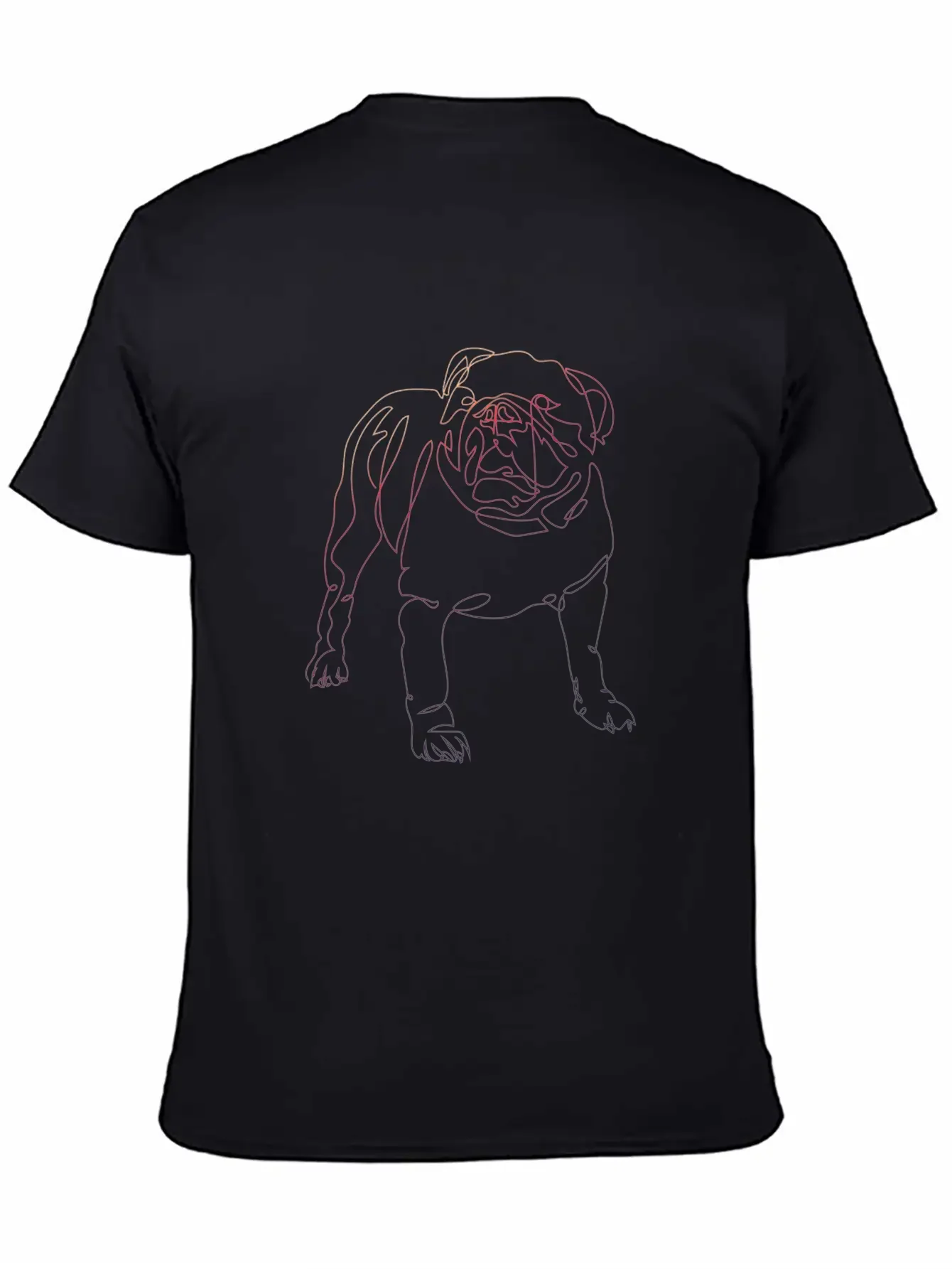 One Line Art Dog Basic Graphic T-Shirt ¨C Daily Comfort In Soft Cotton