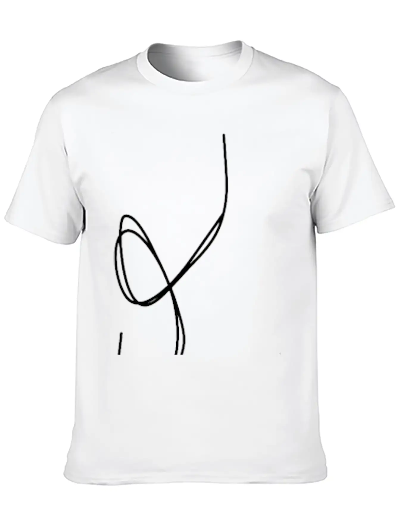 One Line Face Basic Graphic T-Shirt ¨C Daily Comfort In Soft Cotton
