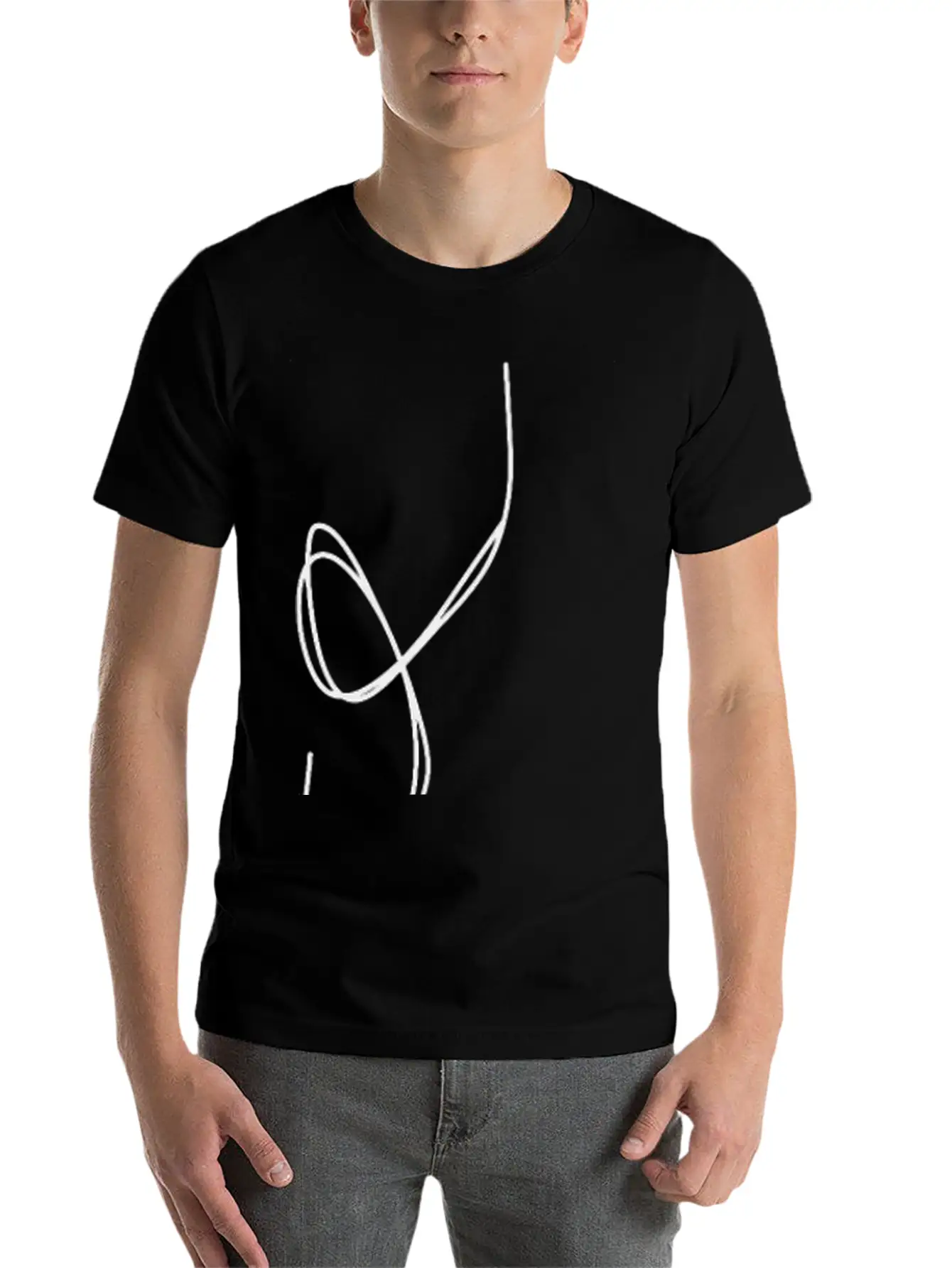 One Line Face Basic Graphic T-Shirt ¨C Daily Comfort In Soft Cotton