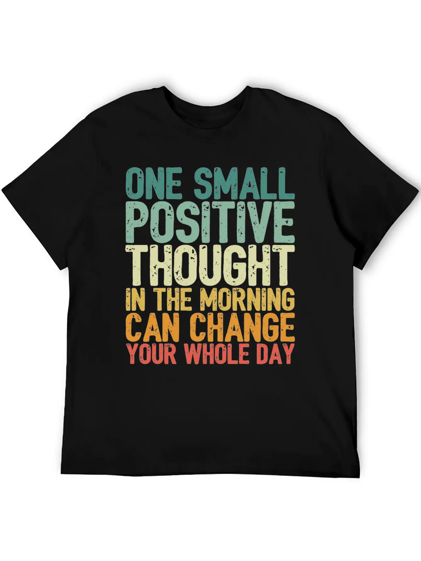 One Small Positive Thought Can Change Whole Day Essential Cotton Tee For Daily Outfits ¨C Unisex Style