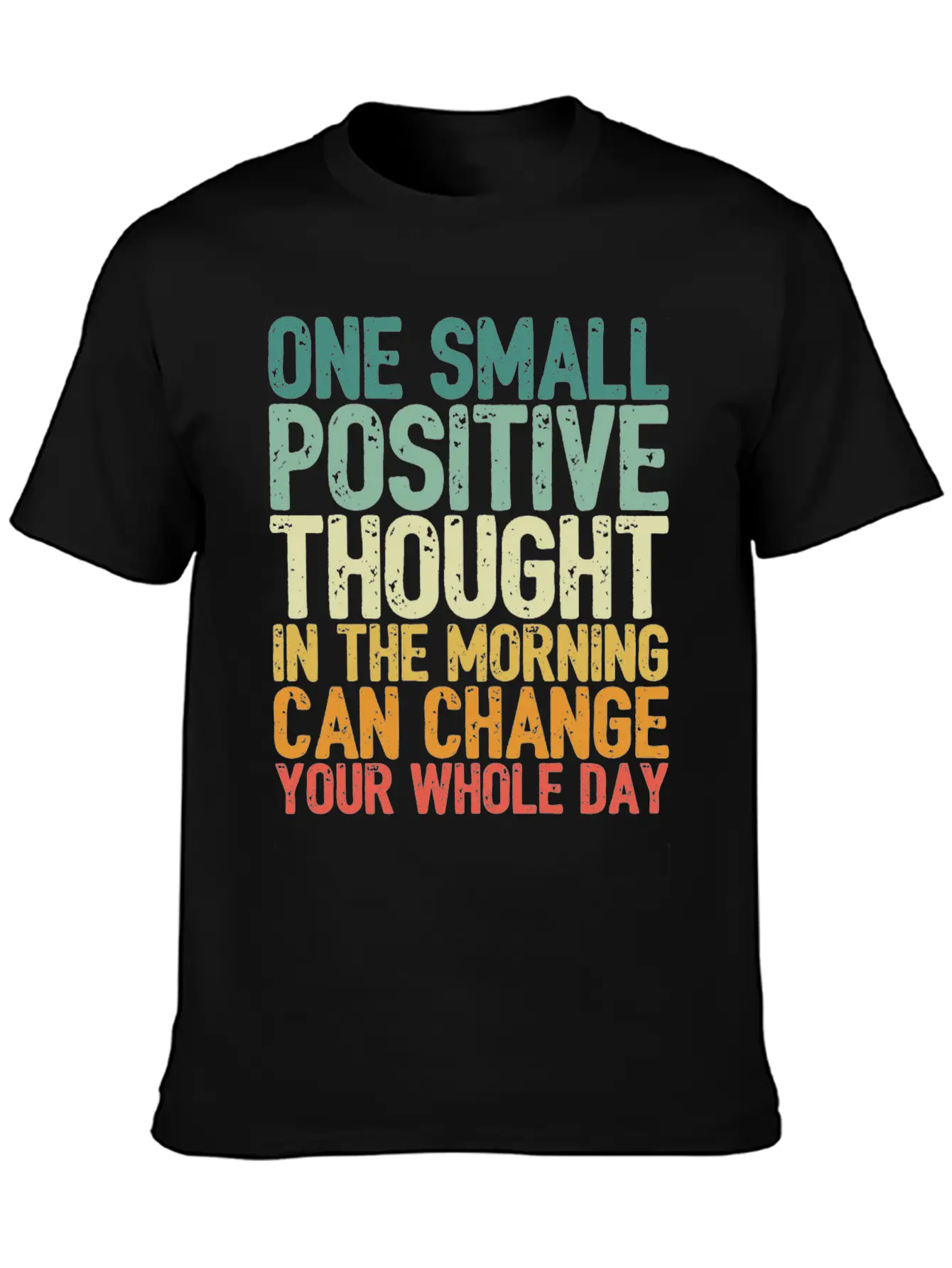 One Small Positive Thought Can Change Whole Day Essential Cotton Tee For Daily Outfits ¨C Unisex Style