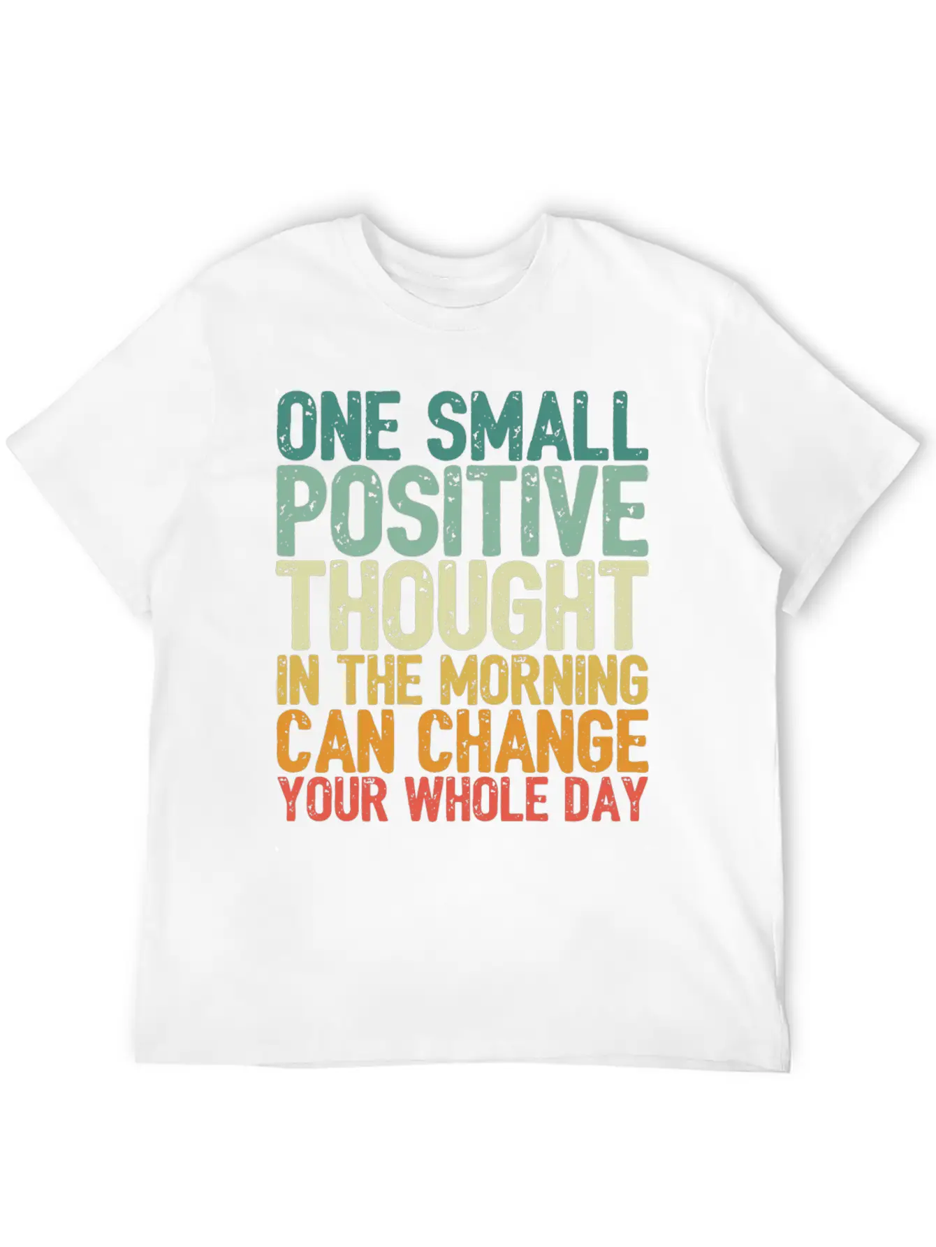 One Small Positive Thought Can Change Whole Day Essential Cotton Tee For Daily Outfits ¨C Unisex Style