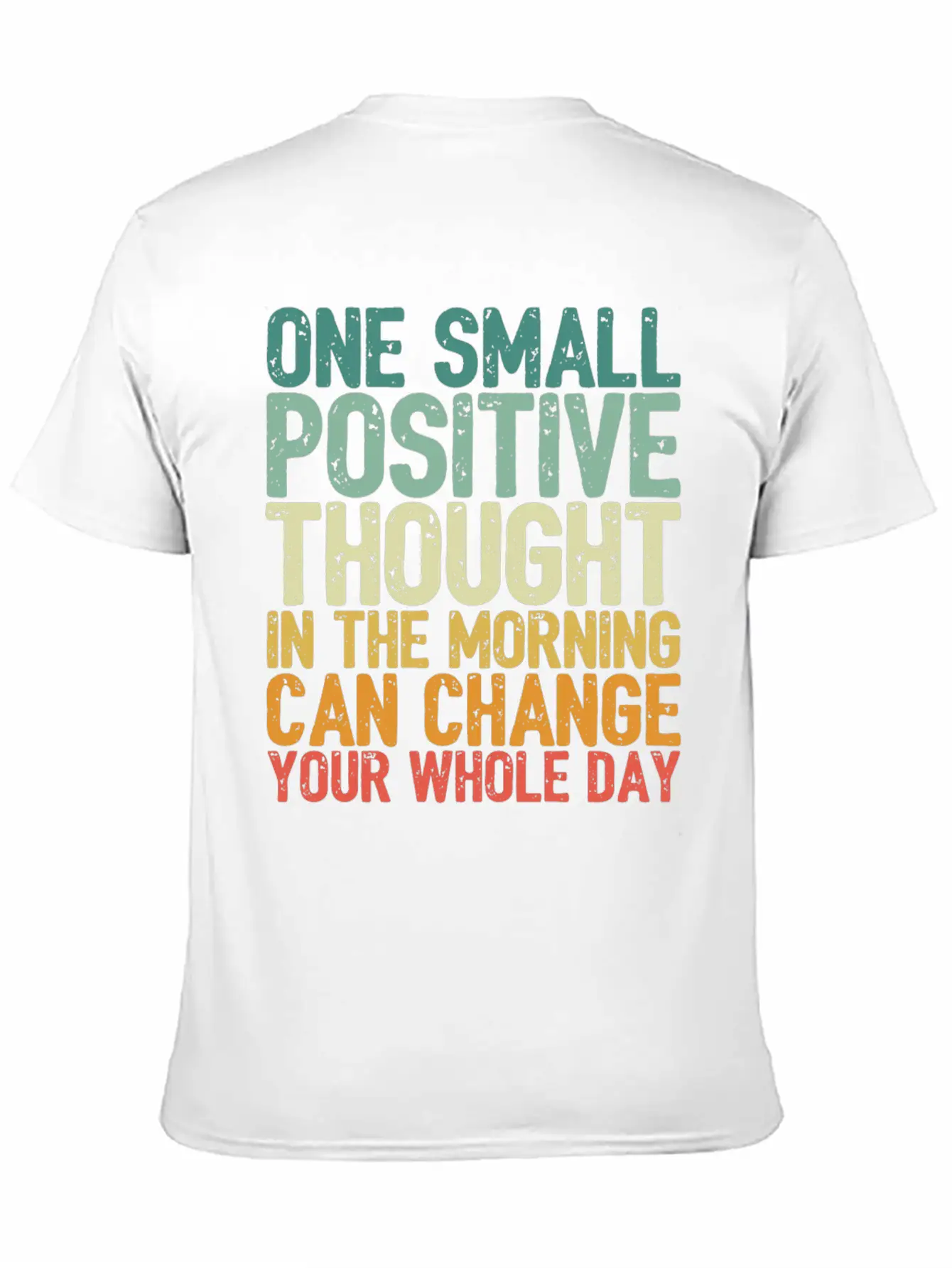 One Small Positive Thought Can Change Whole Day Essential Cotton Tee For Daily Outfits ¨C Unisex Style