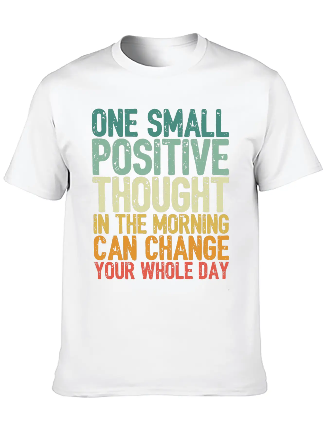 One Small Positive Thought Can Change Whole Day Essential Cotton Tee For Daily Outfits ¨C Unisex Style