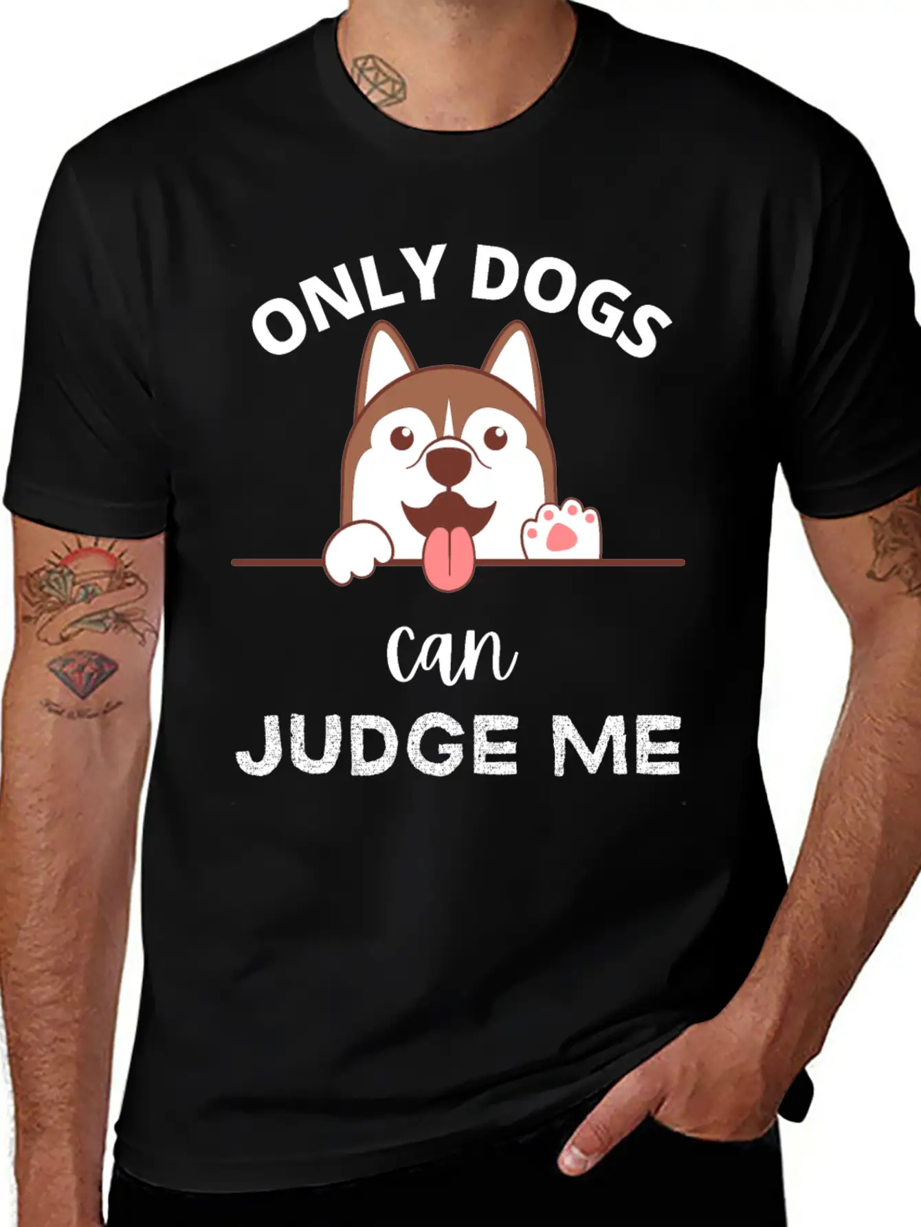 Only Dogs Can Judge Me - Dogs Lovers - Pets Lover Soft Cotton Short Sleeve Tee ¨C Unisex Wardrobe Staple