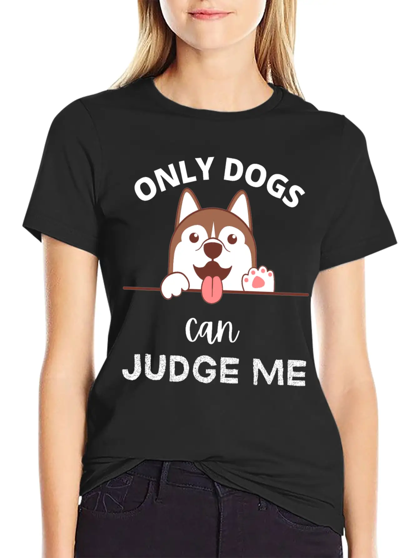 Only Dogs Can Judge Me - Dogs Lovers - Pets Lover Soft Cotton Short Sleeve Tee ¨C Unisex Wardrobe Staple