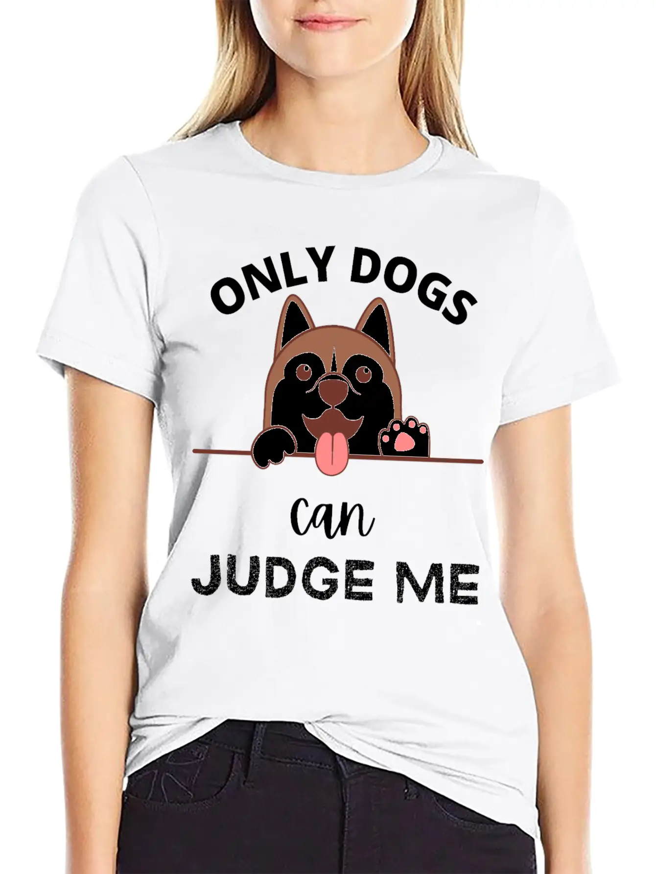 Only Dogs Can Judge Me - Dogs Lovers - Pets Lover Soft Cotton Short Sleeve Tee ¨C Unisex Wardrobe Staple