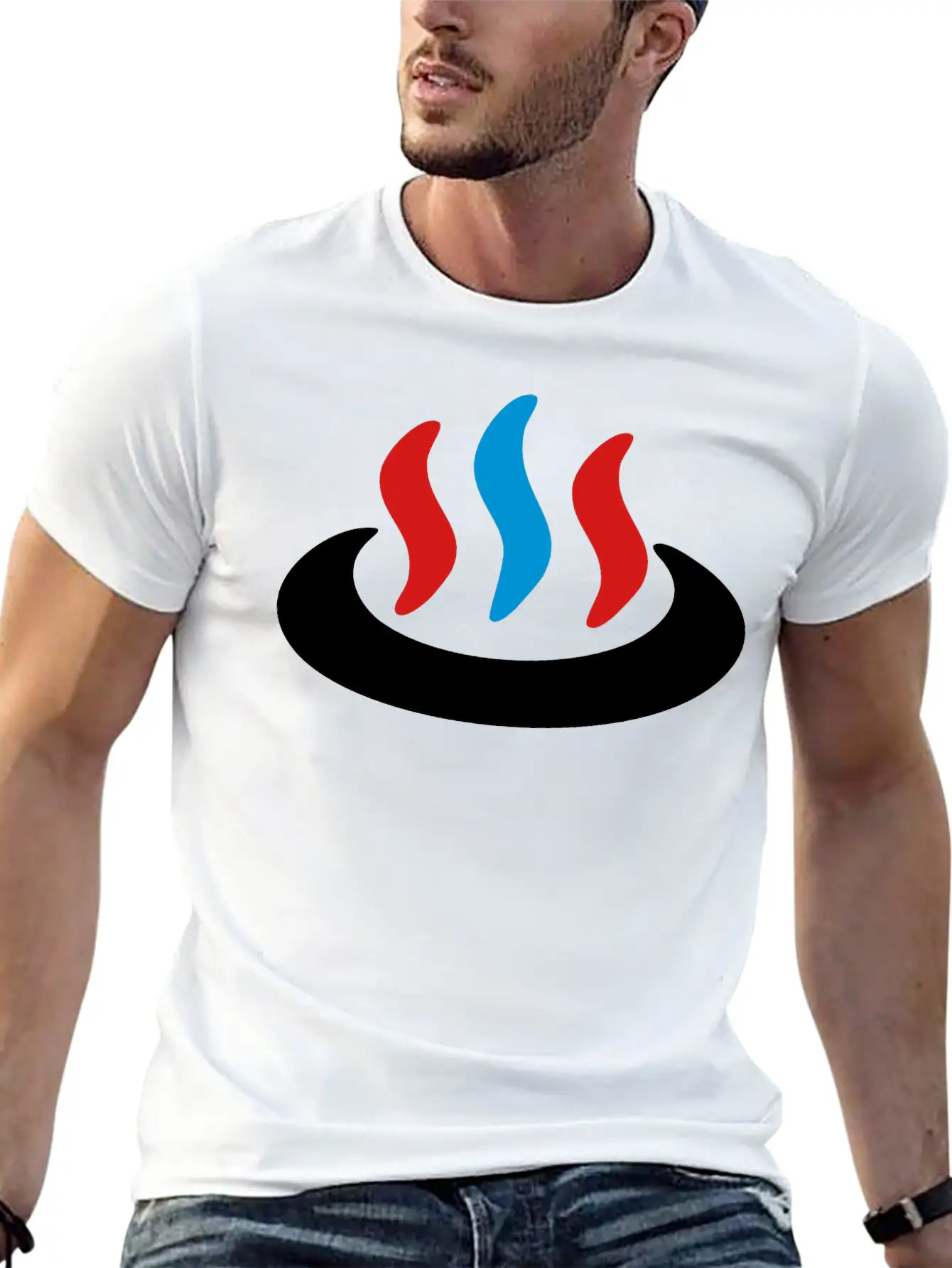 Onsen ? Hot Spring ÎÂȪ Japanese Sign Basic Graphic T-Shirt ¨C Daily Comfort In Soft Cotton