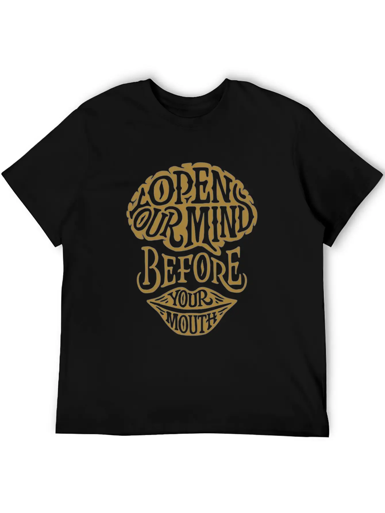Open Your Mind Before Your Mouth Basic Graphic T-Shirt ¨C Daily Comfort In Soft Cotton