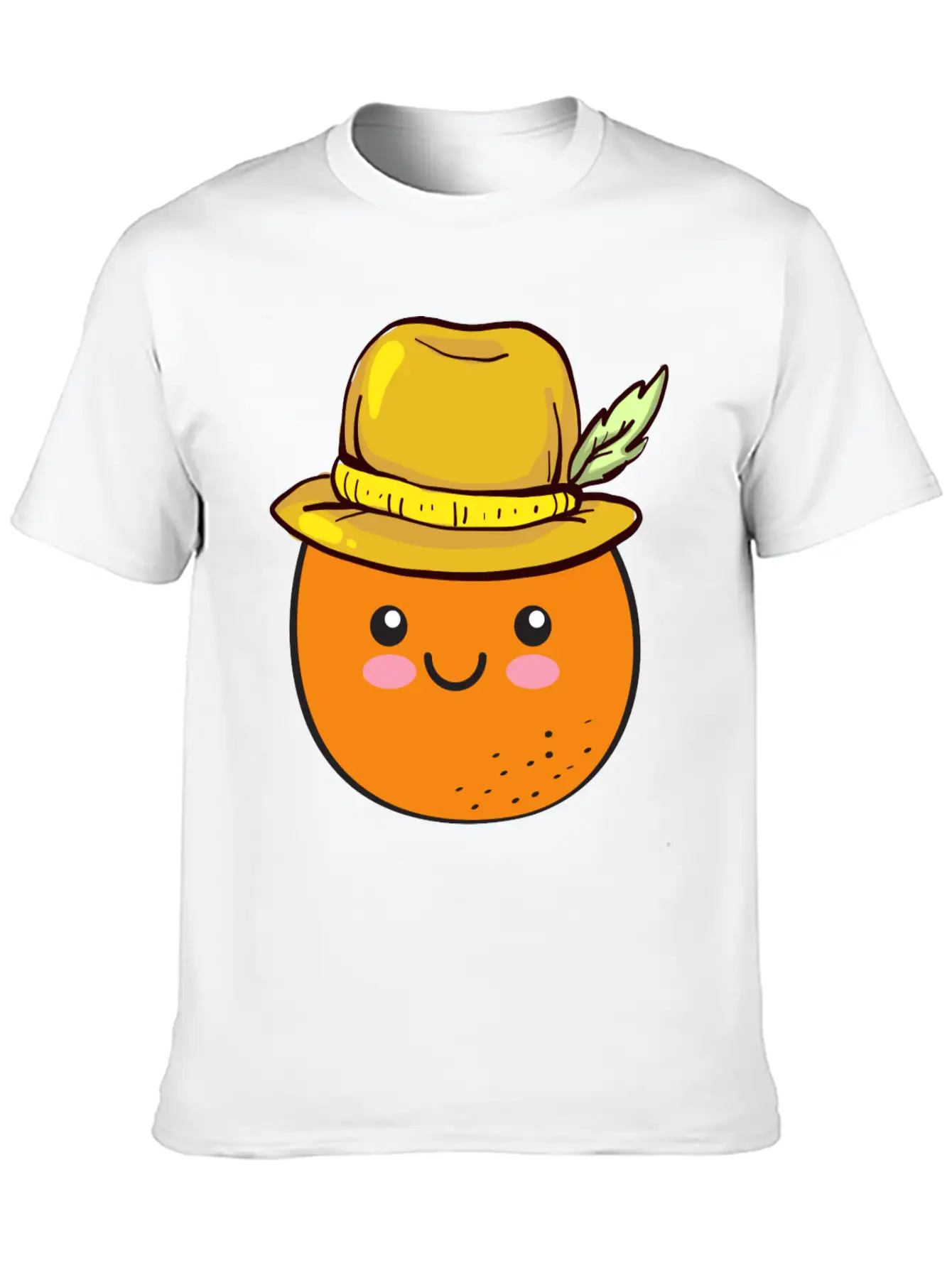 Orange Cute Vegan Veganism Vegetarian Healthy Food Basic Graphic T-Shirt ¨C Daily Comfort In Soft Cotton